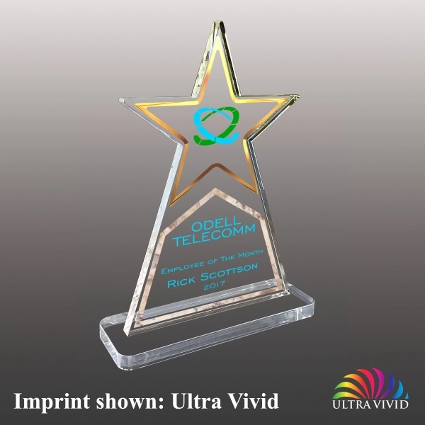 Acrylic Star Award - Ultra Vivid Coloring