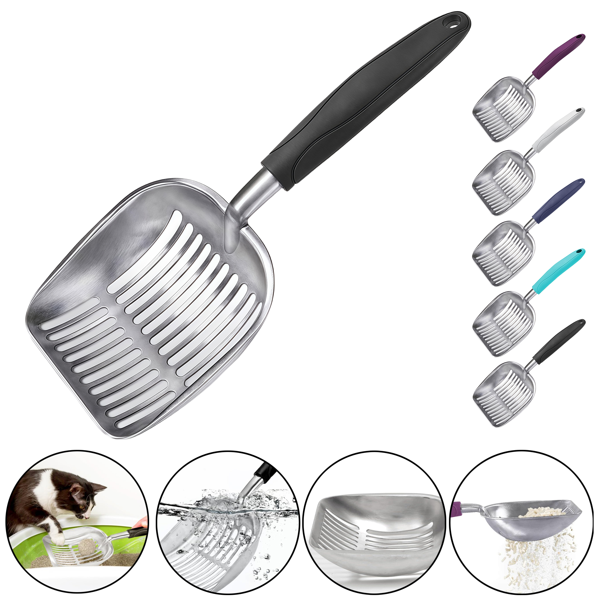 Aluminum Cat Litter Scoop - Large 3