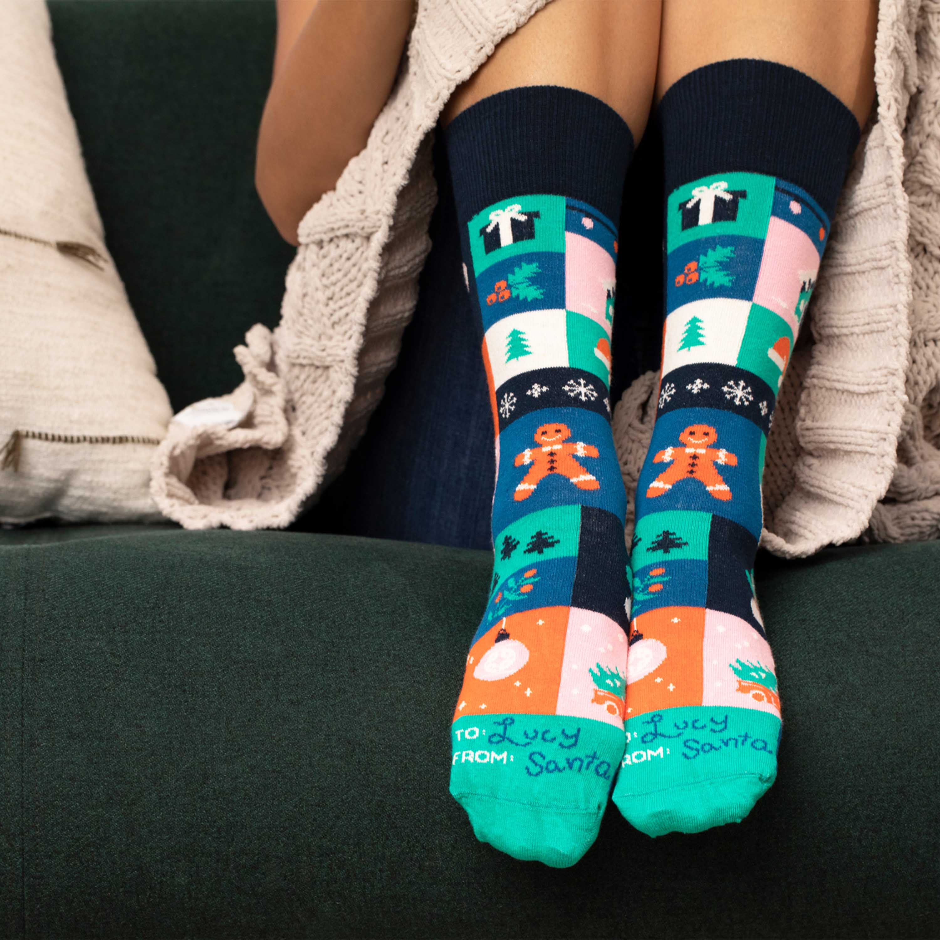 Crew Holiday Socks - Celebrate Every Occasion with Festive Feet - American Made 2