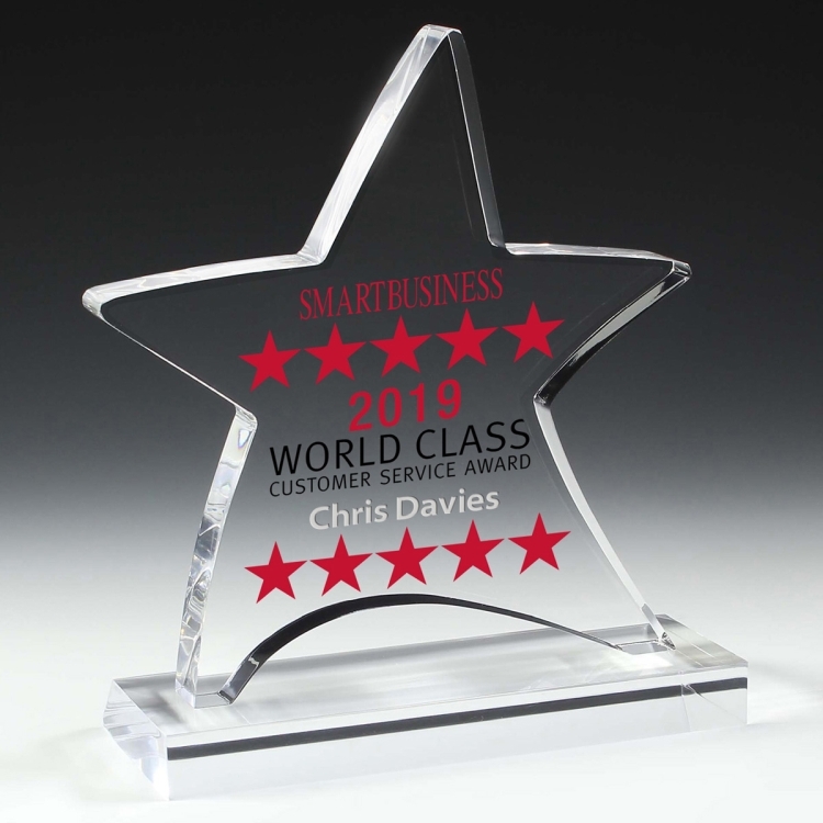 Moving Star Award - 4 Color Process 6