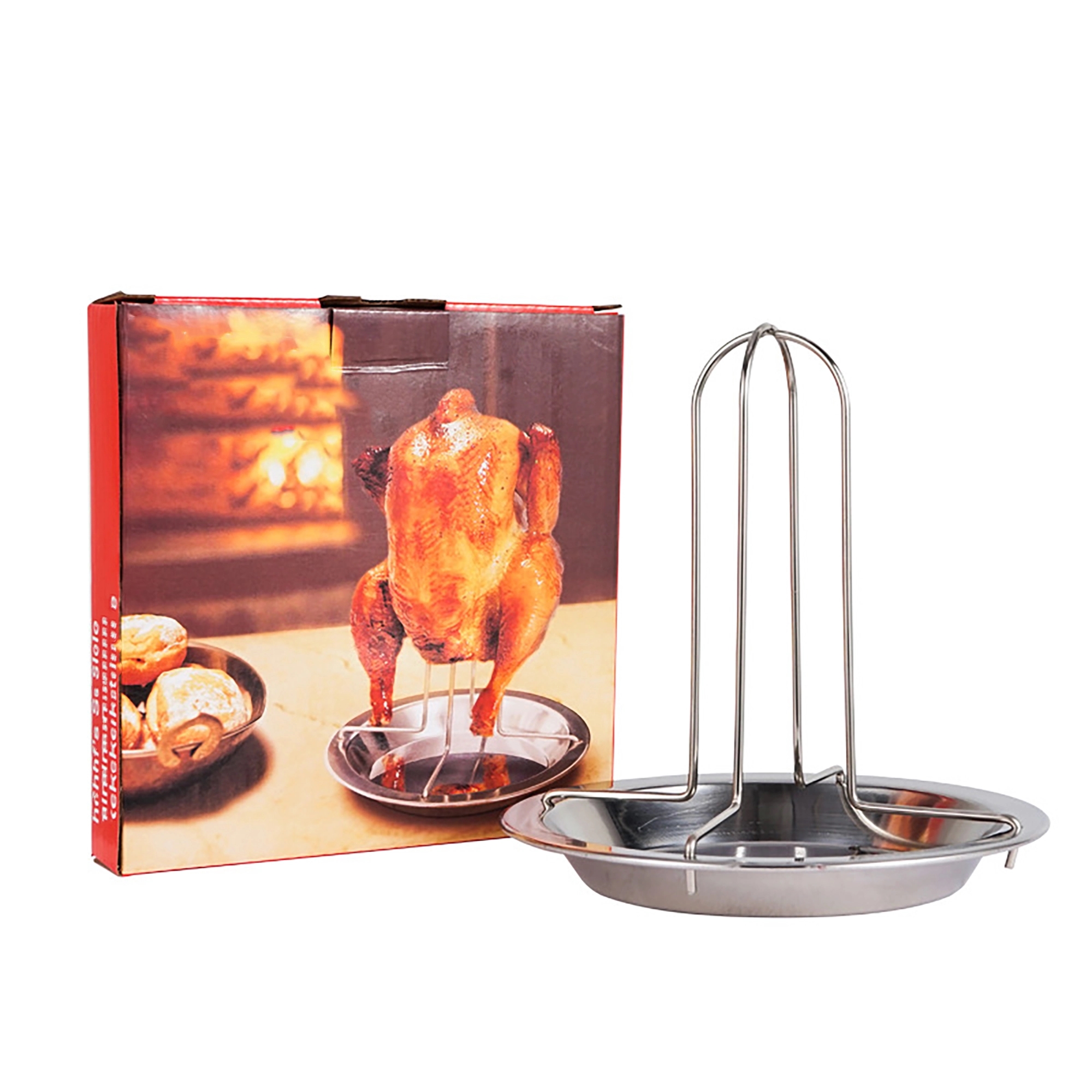 Thickened stainless steel roast chicken pan