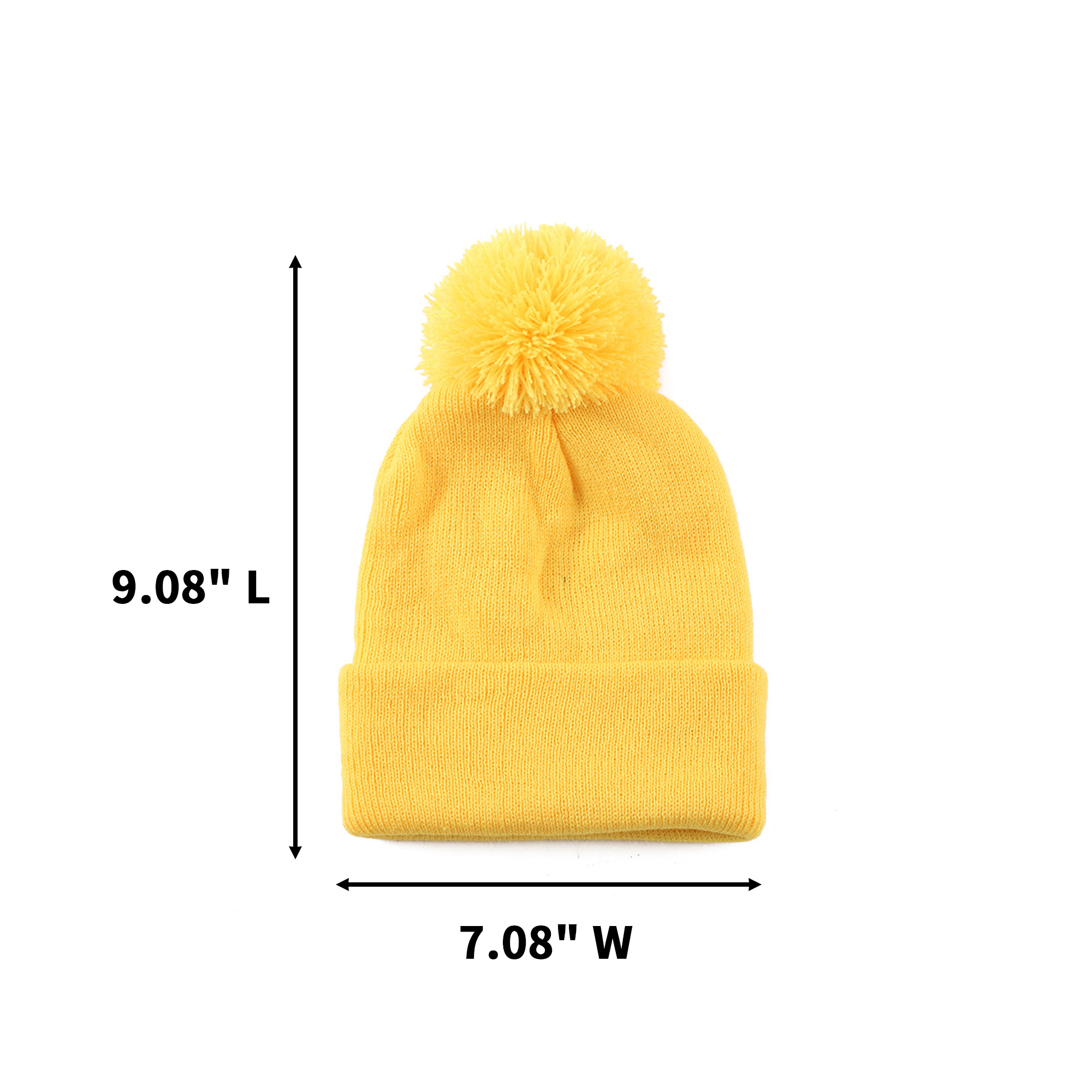 Knit Beanie With Pom Pom 13