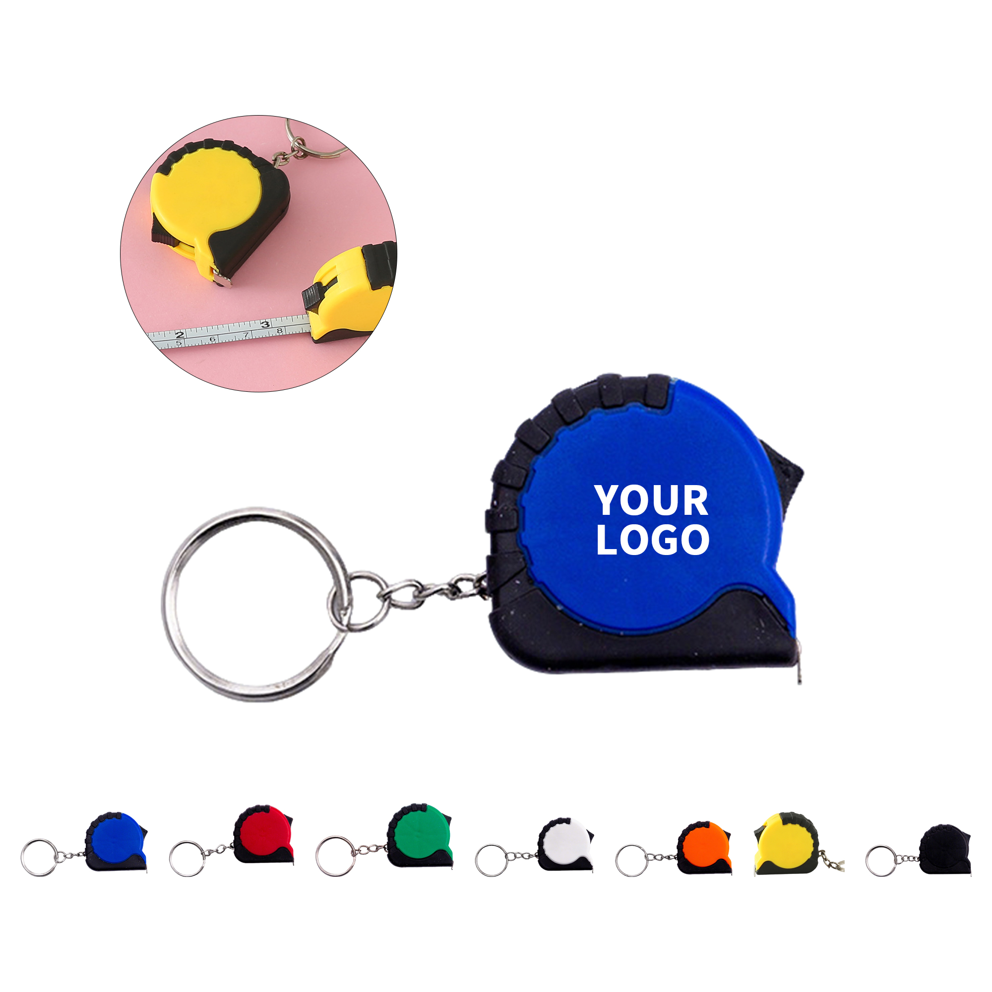 Mini Tape Measure Keychain 40" ABS Metal 8