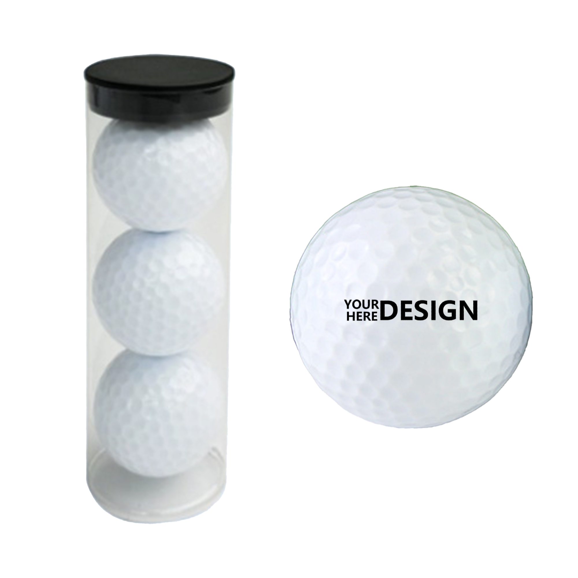 Golf Balls with Rubber Saran 2