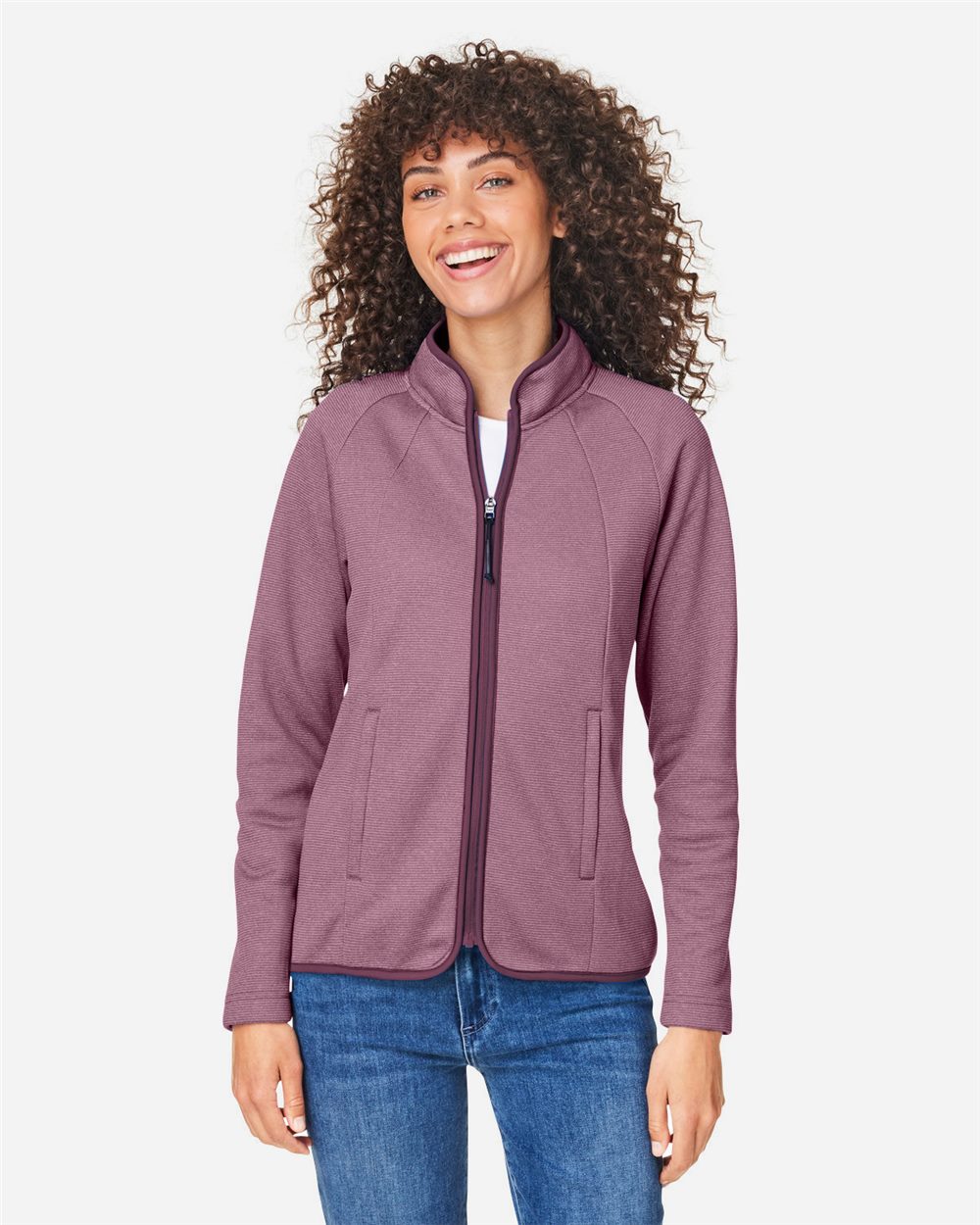 Women's Venture Heathered Stripe Full-Zip Jacket - CE72W 8