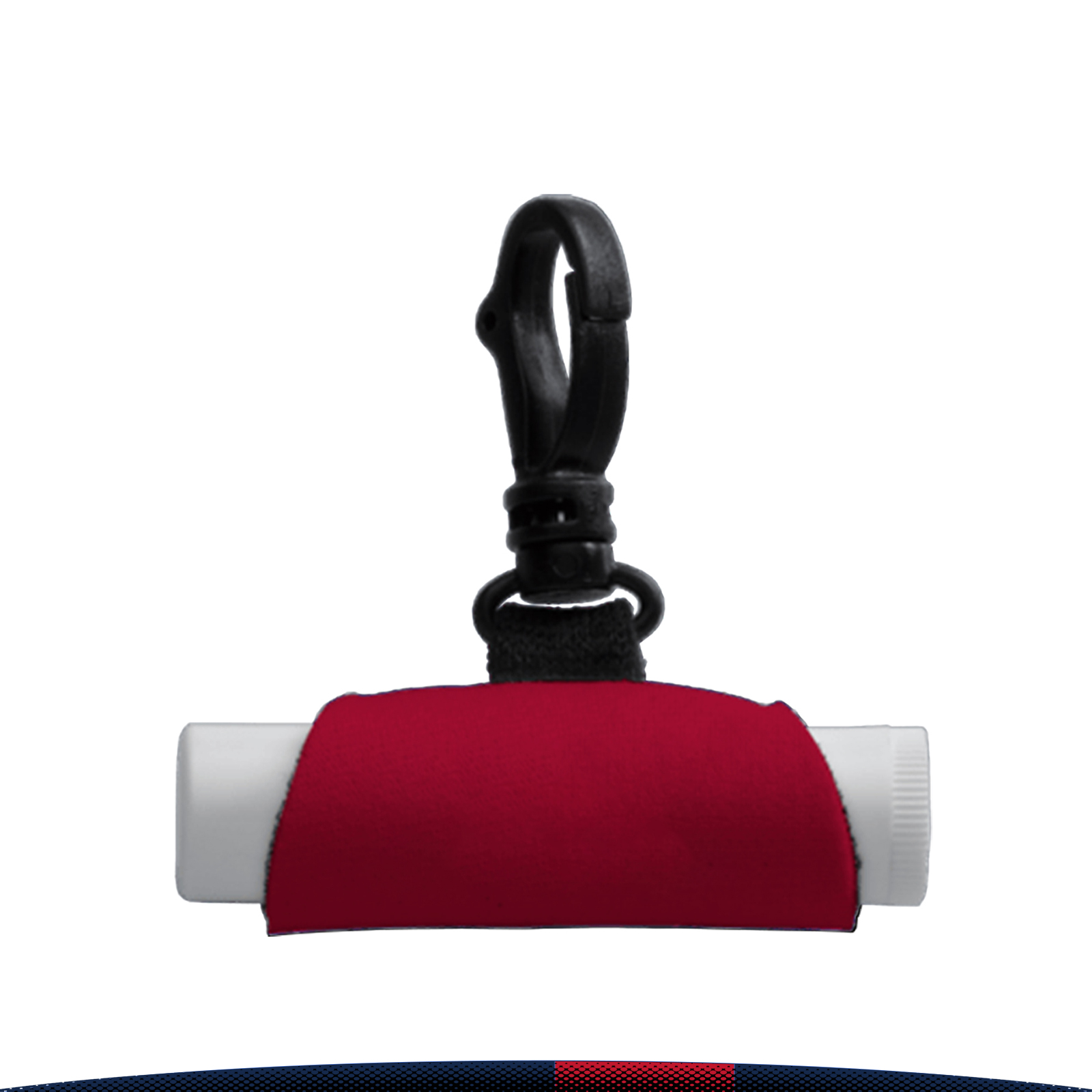 Raleigh Neoprene Swivel Snap Hook Lip Balm Sleeve 11