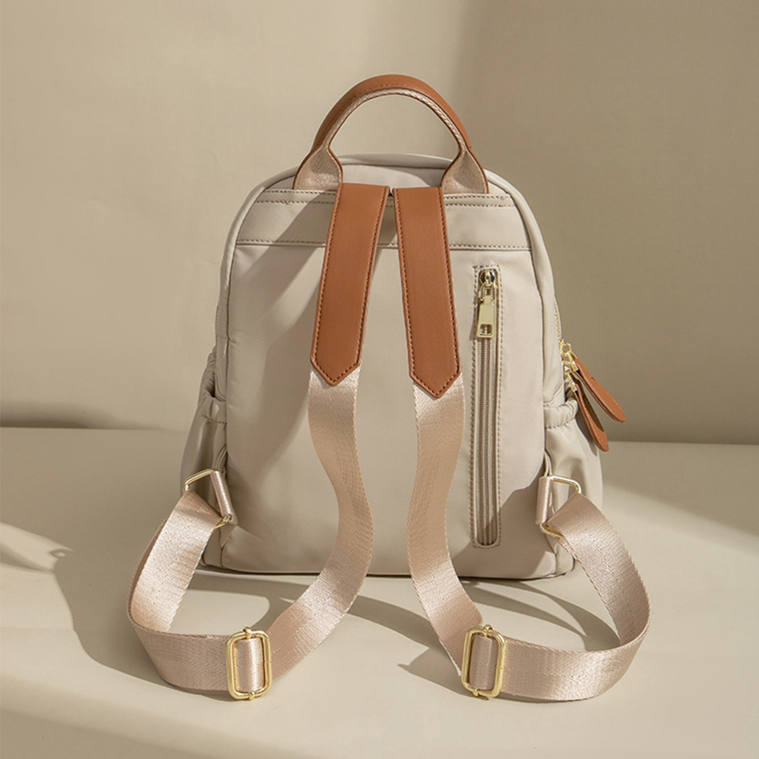 Casual PU Leather Satchel Backpack 5