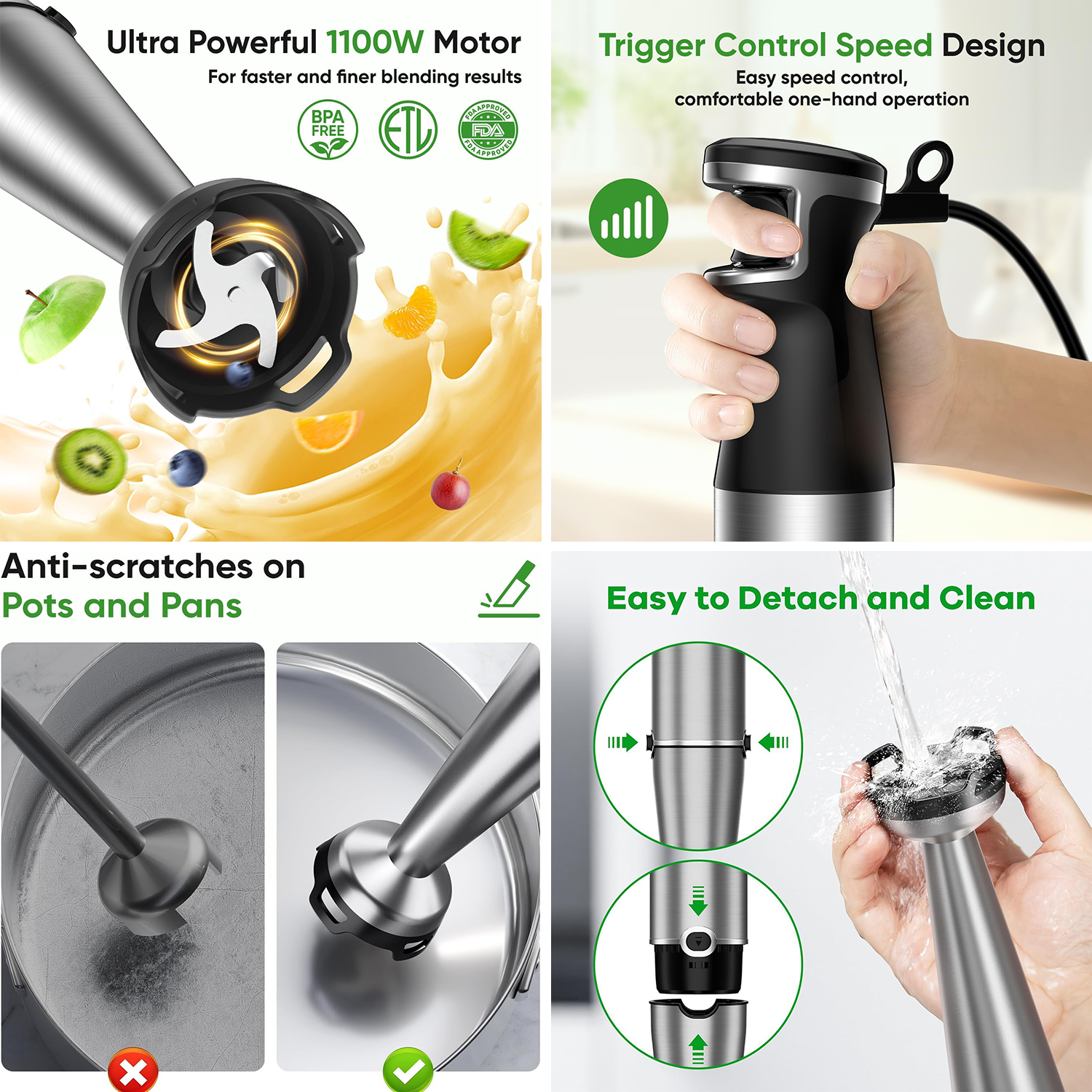 5-in-1 Multi-function Handheld Electric Blender 4