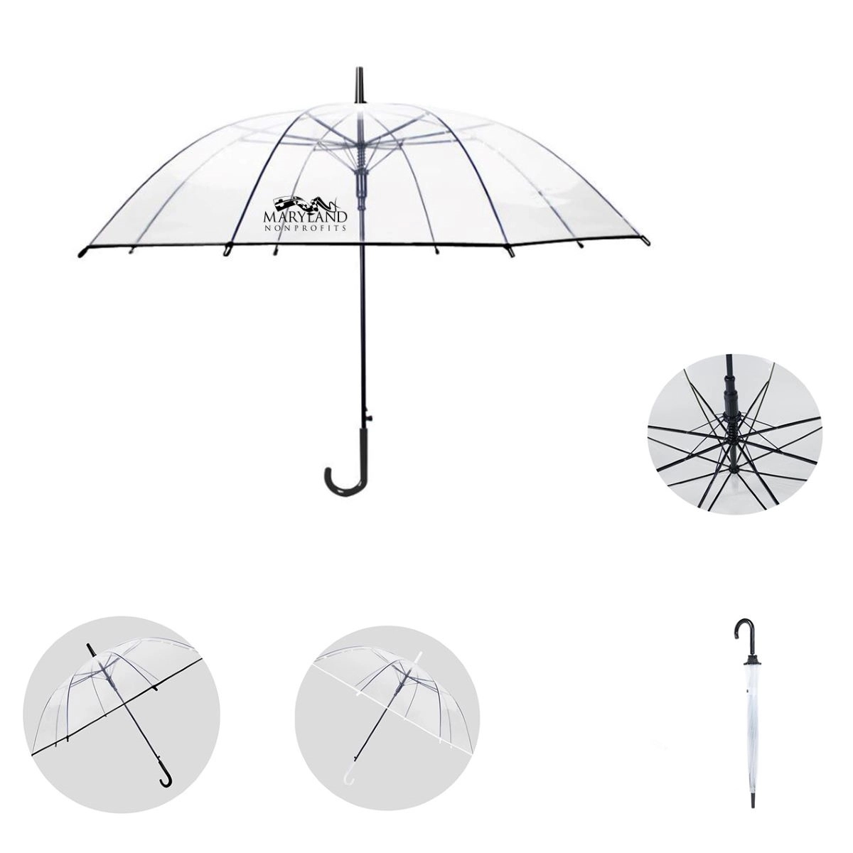 Auto Open Clear Umbrella 2