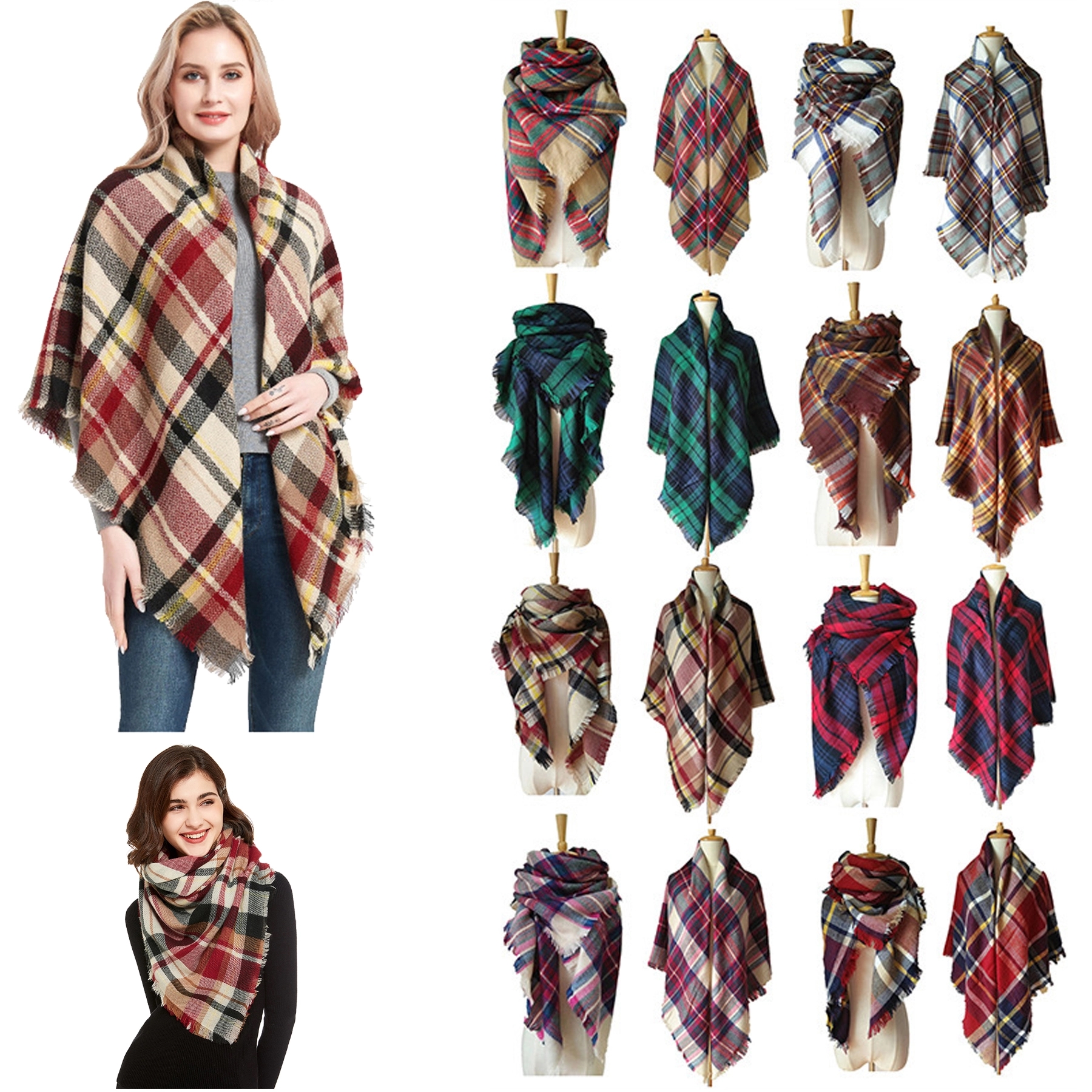 Square Pashmina Wrap Shawl 3