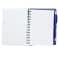 5" x 7" Recycled Dual Pocket Spiral Notebook w Pen 164