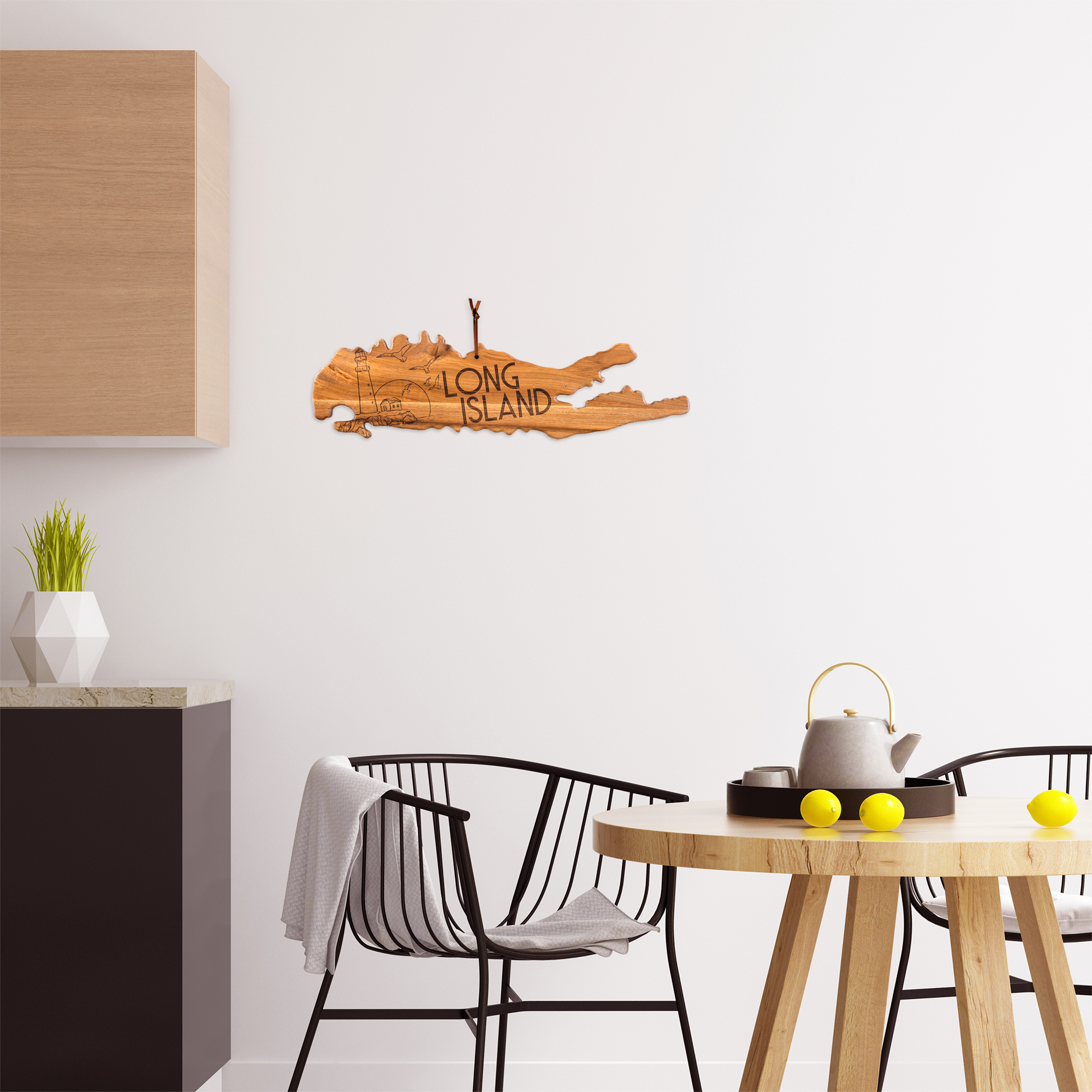 Rock & Branch® Origins Series Long Island State Shaped Wood Serving and Cutting Board 5