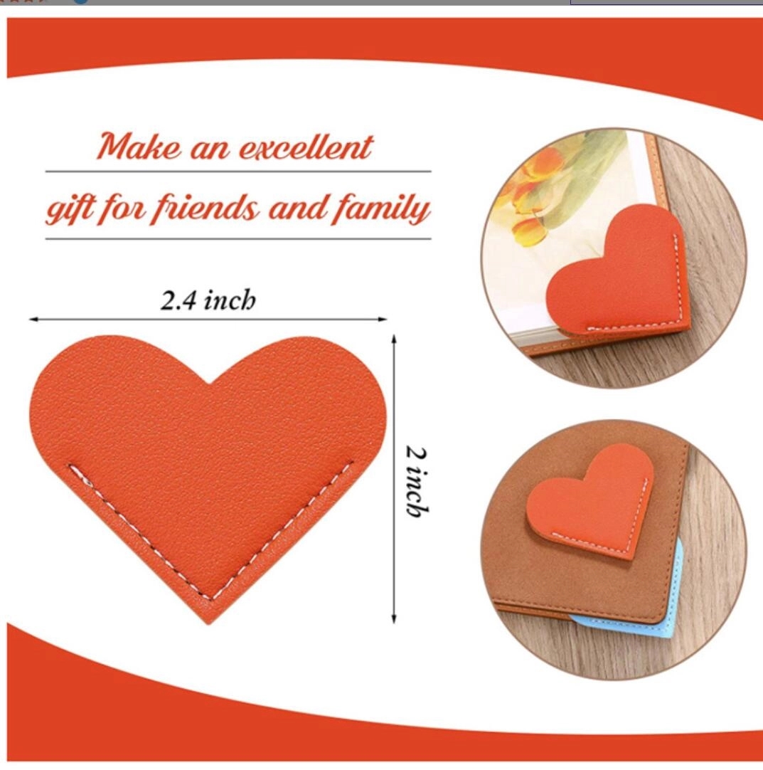 Leather Heart Bookmark 2
