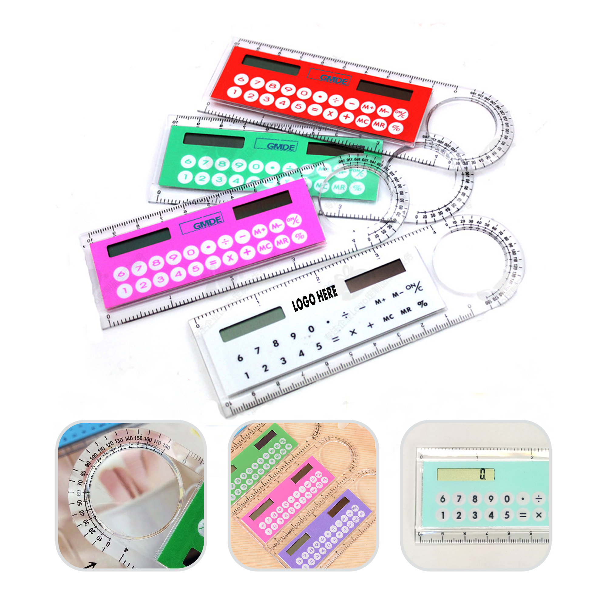 Compact Calculator with Ruler and Magnifier 2