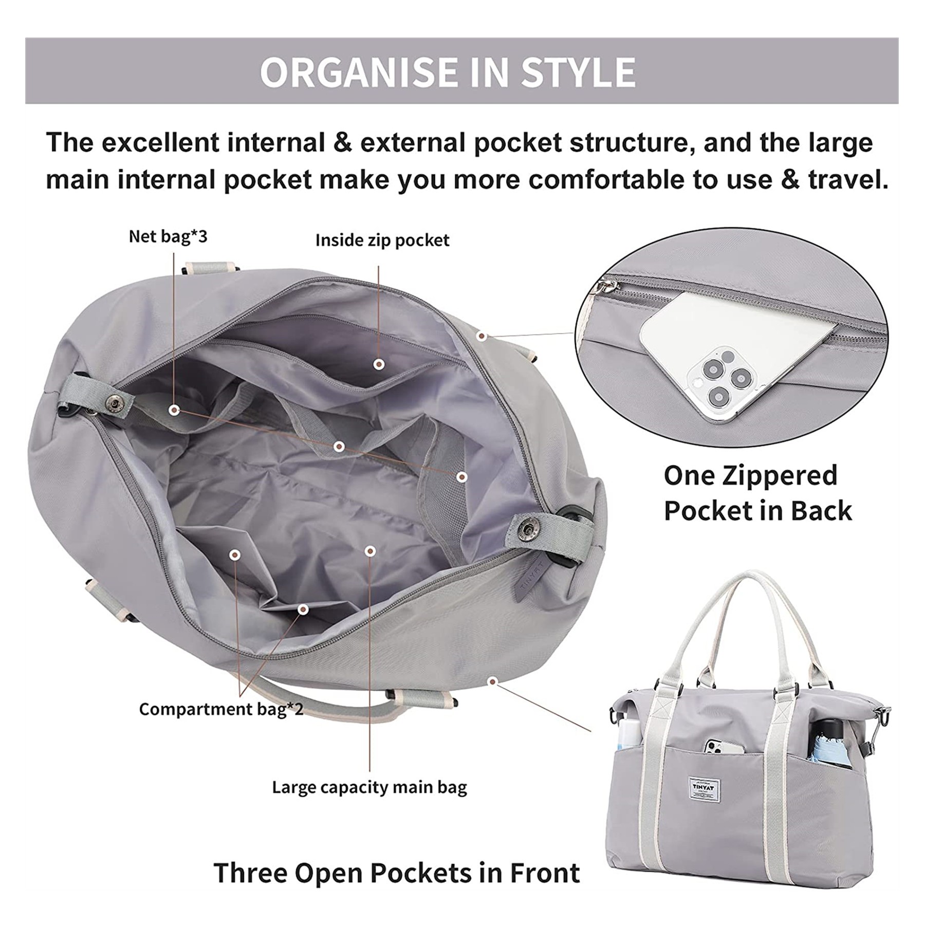 Travel Duffle Bag For Women And Men 6