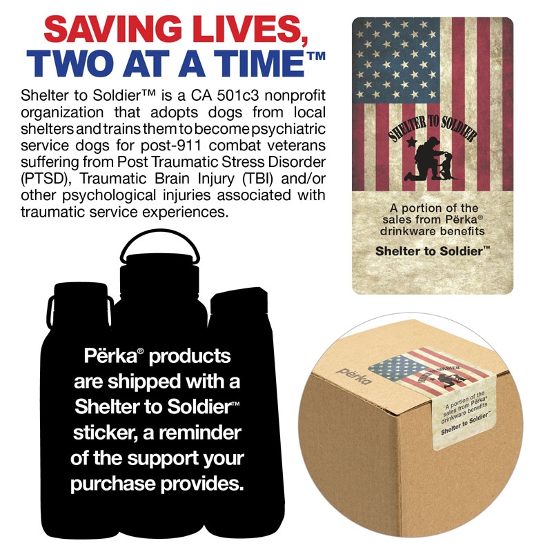 Perka® Taylor 12 oz. Double Wall, Stainless Steel Wine Mug