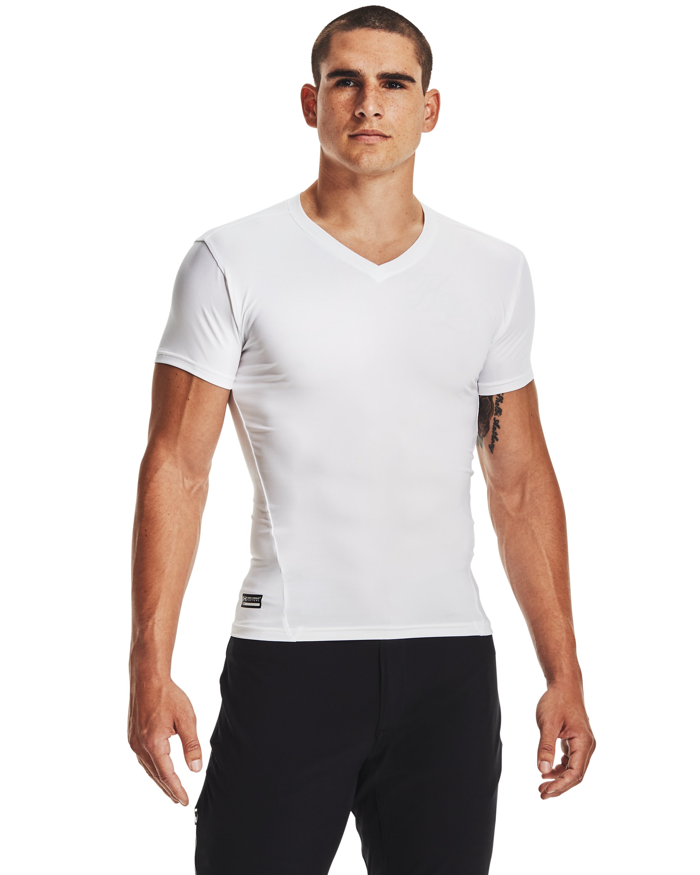 Tactical HeatGear Compression Men's V-Neck T-Shirt 2