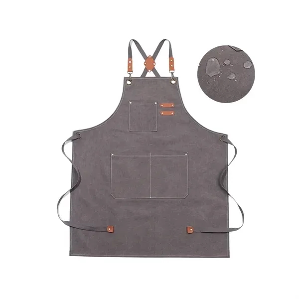 Canvas Work Apron with Heavy Duty Utility Tool Belt 7
