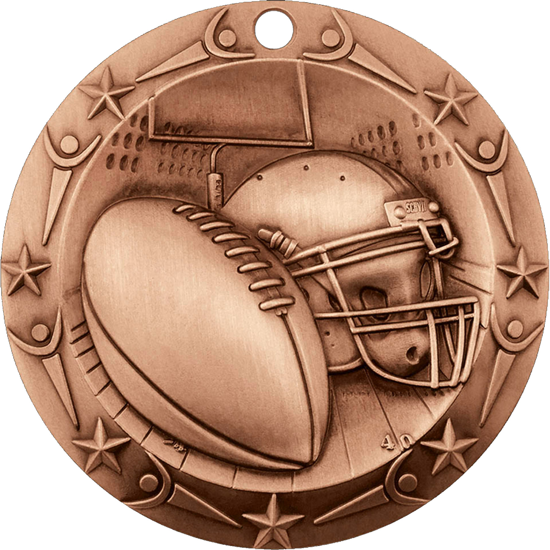 Stock World Class Sports & Academic Medals: Football 2