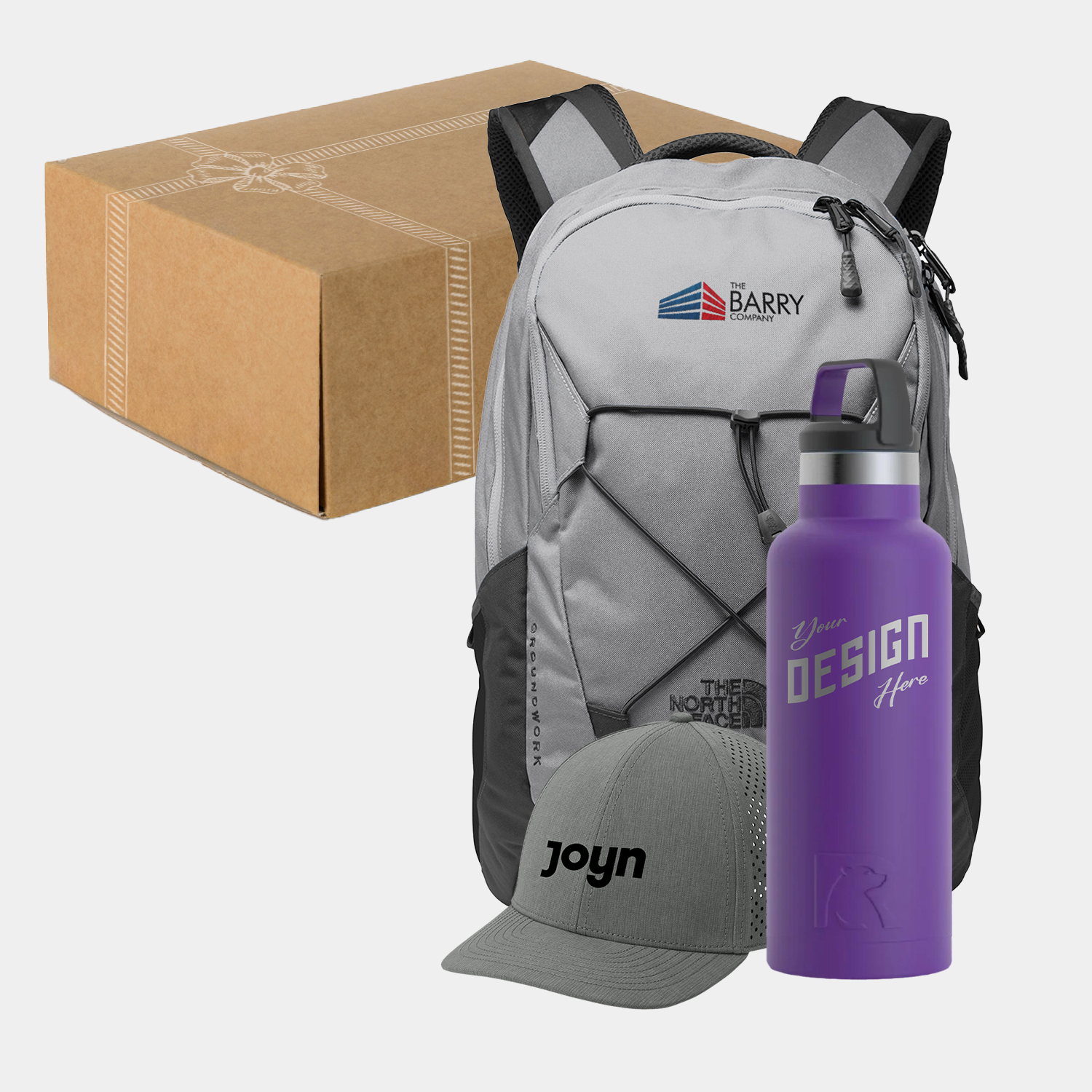 RTIC® 20 oz Water Bottle, OGIO® Cap & North Face® Backpack Executive Gift Box Set 1
