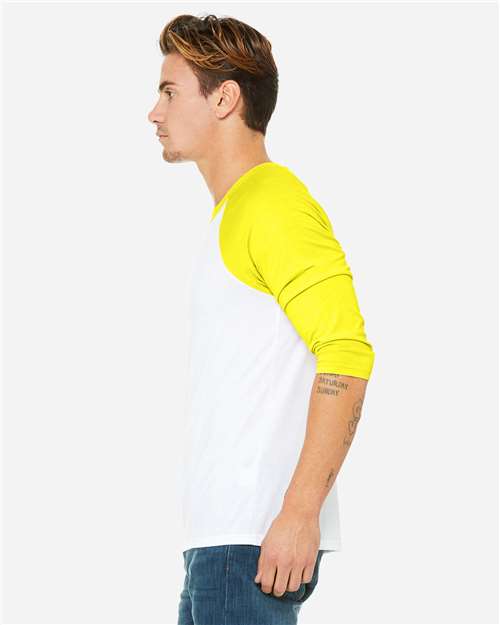 Unisex Three-Quarter Sleeve Baseball Tee - 3200 33