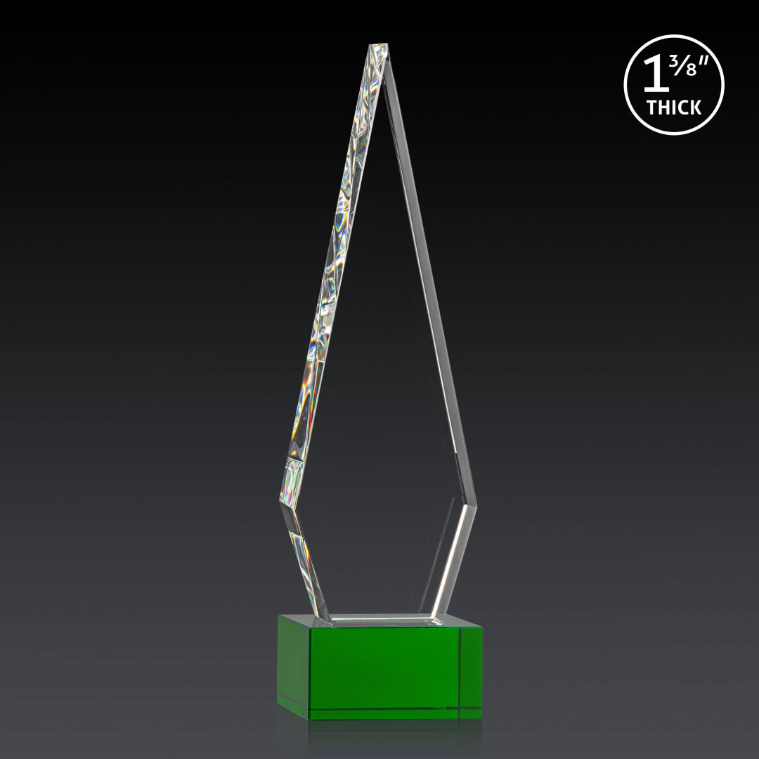 Springfield 3D Award on Hancock Base - Green 3