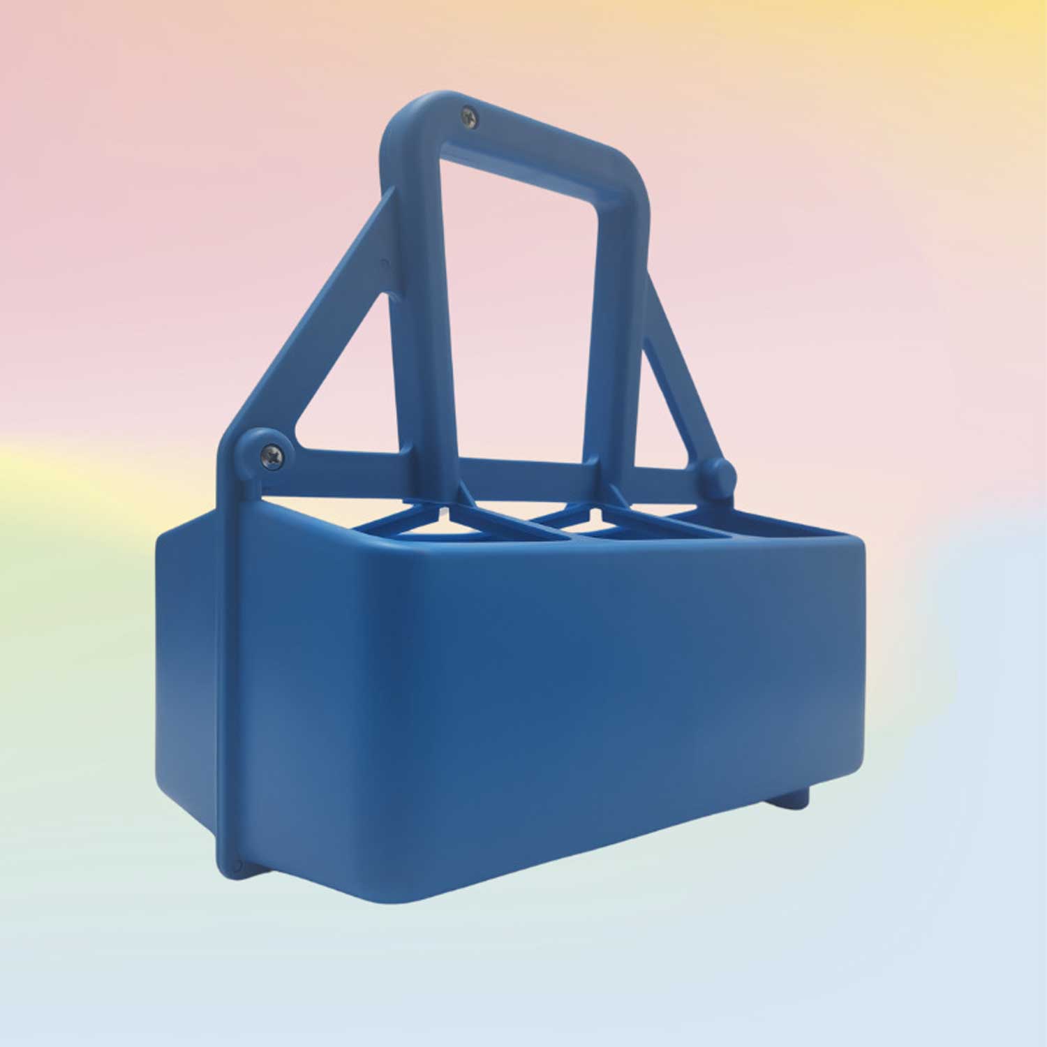 Custom Color 6-Pack Sports Bottle Carrier Plastic Basket 6