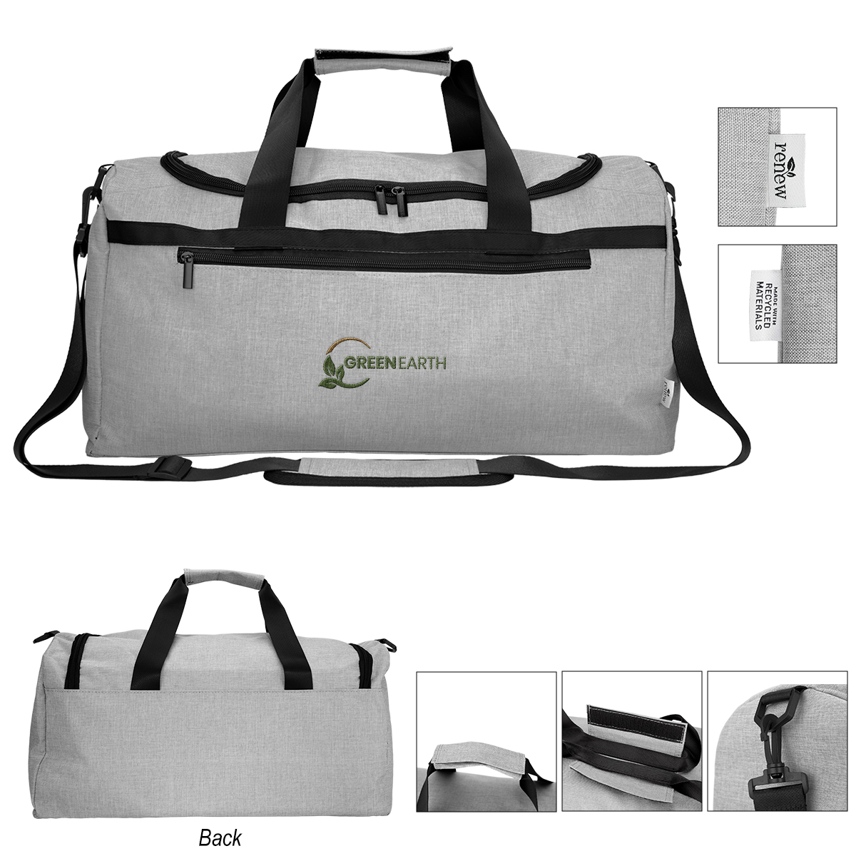 Habitat rPET Heathered Duffel Bag 1