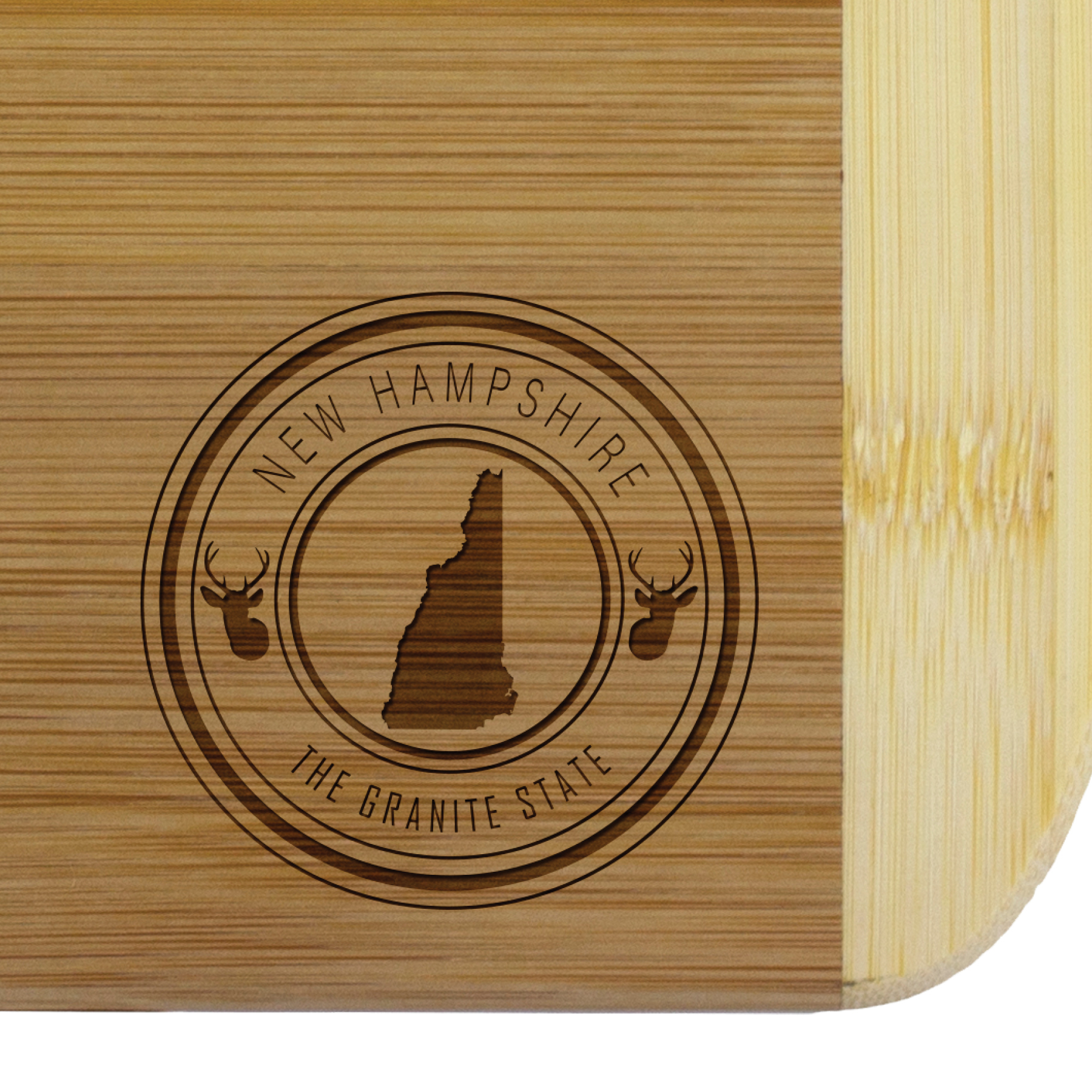 New Hampshire State Stamp 2-Tone 11" Cutting Board 4