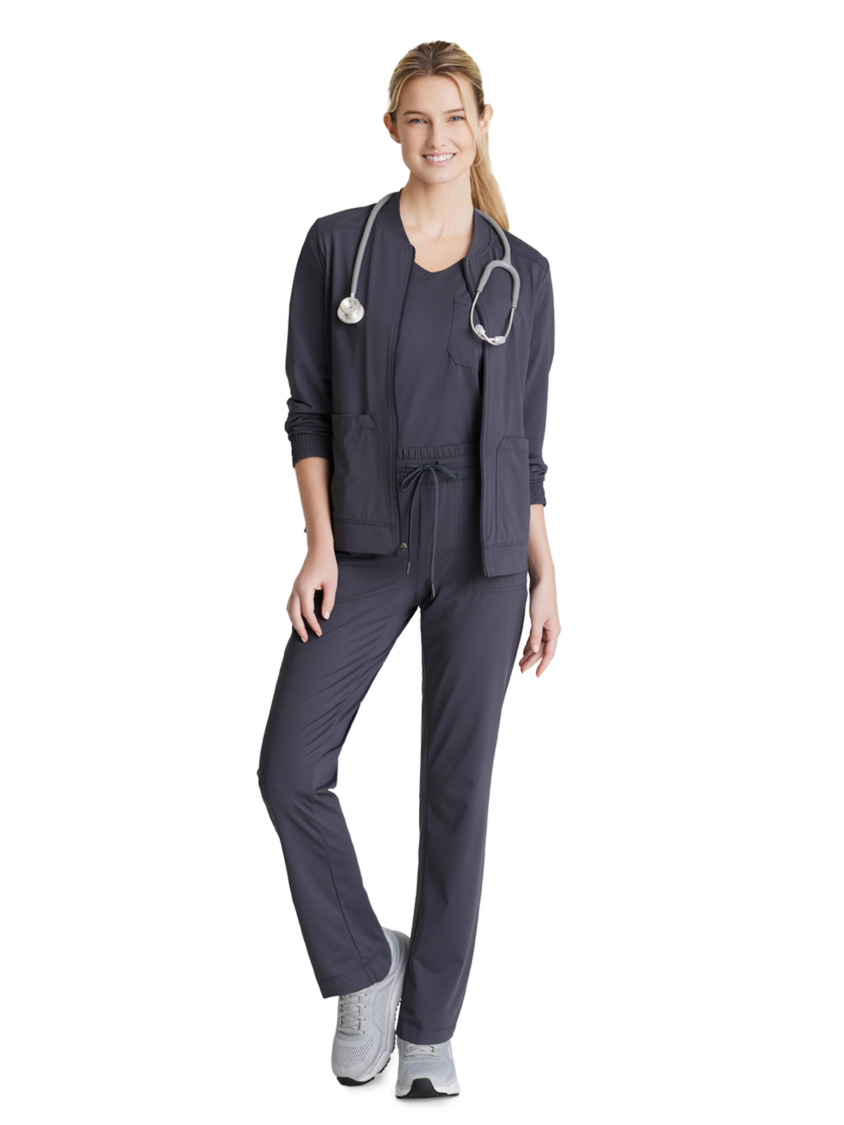 Skechers Slip-Ins - Women's One-Pocket Curved Neck Flow Scrub Top 34