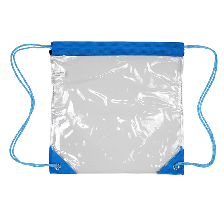"Harris" Clear Vinyl Stadium Compliant Cinch Pack Backpack 1