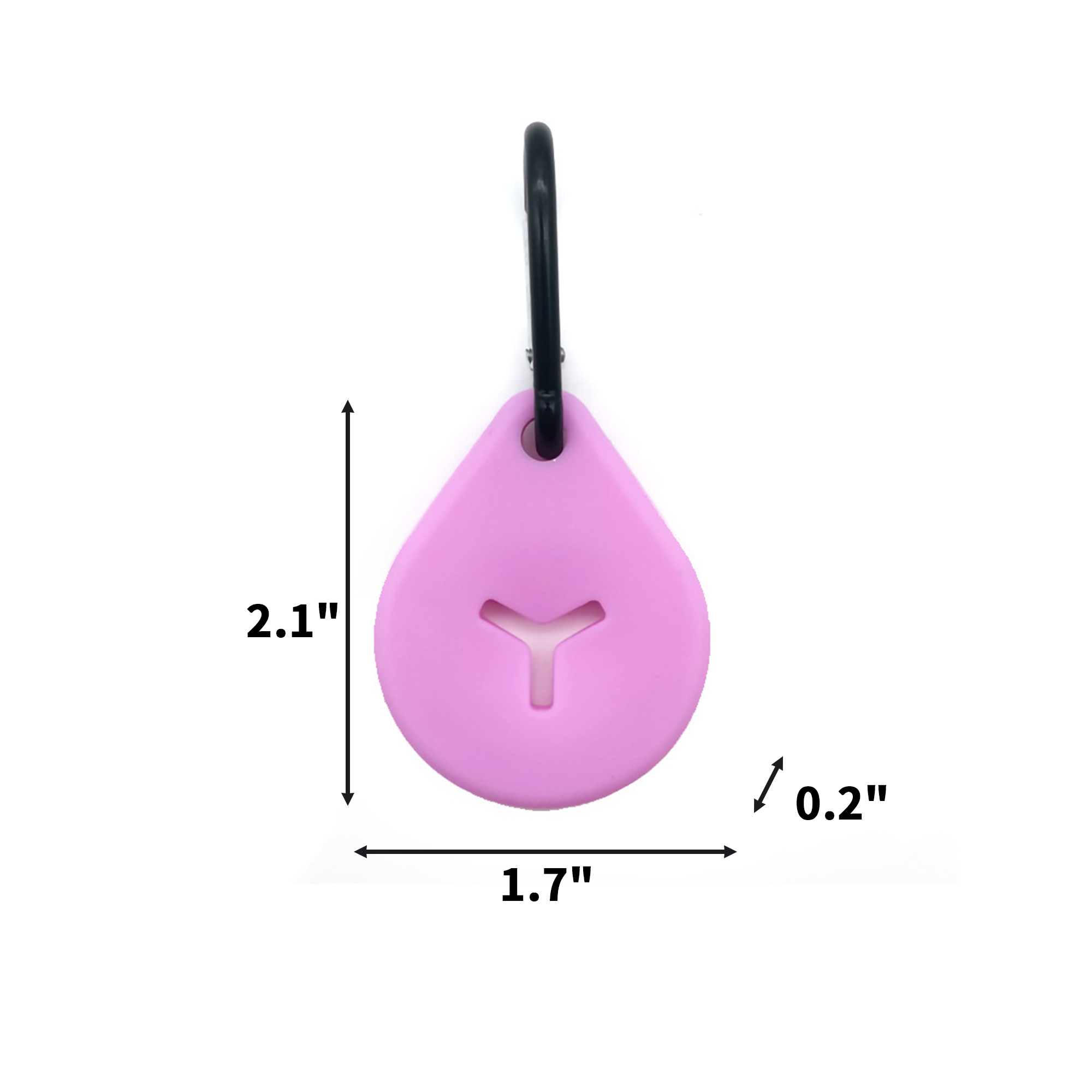 Portable Waste Bag Carrier Hook 2.1 x 1.7 x 0.2" 10