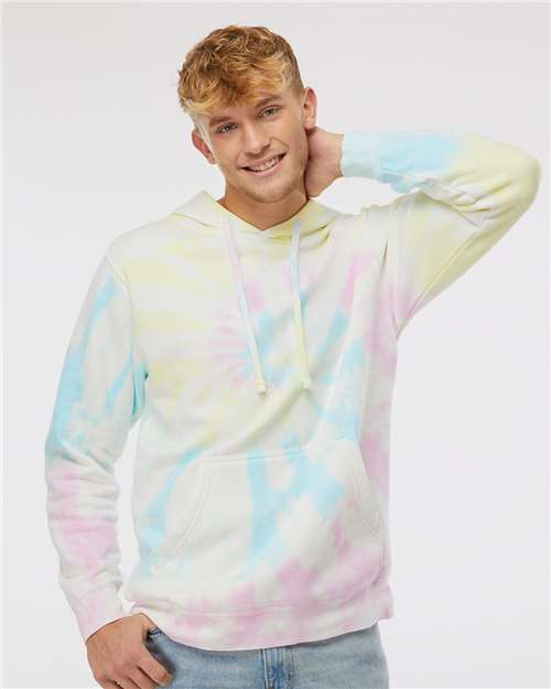 Unisex Midweight Tie-Dyed Hooded Sweatshirt - PRM4500TD 12