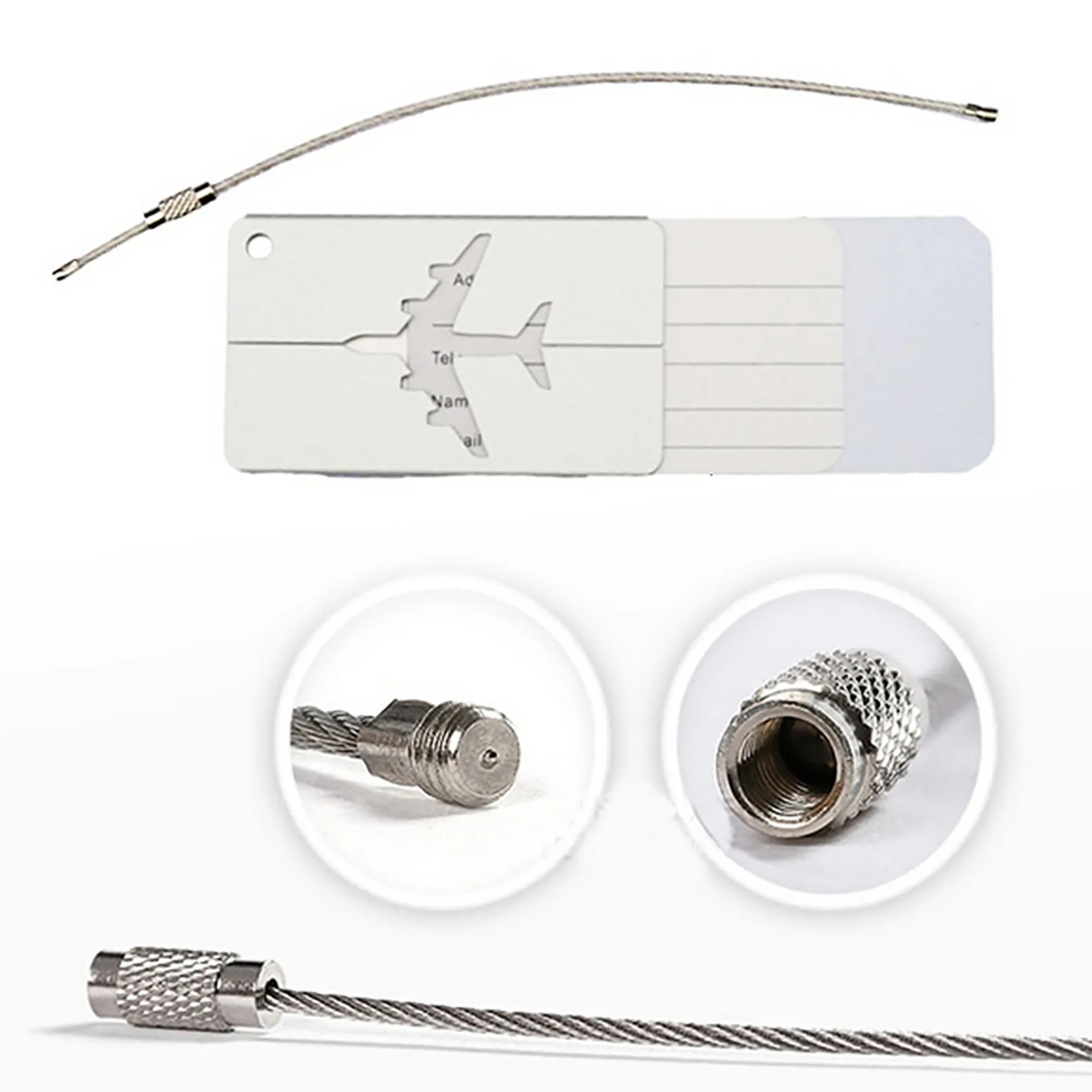 Custom Aluminum Luggage Tag Moq 50pcs 4