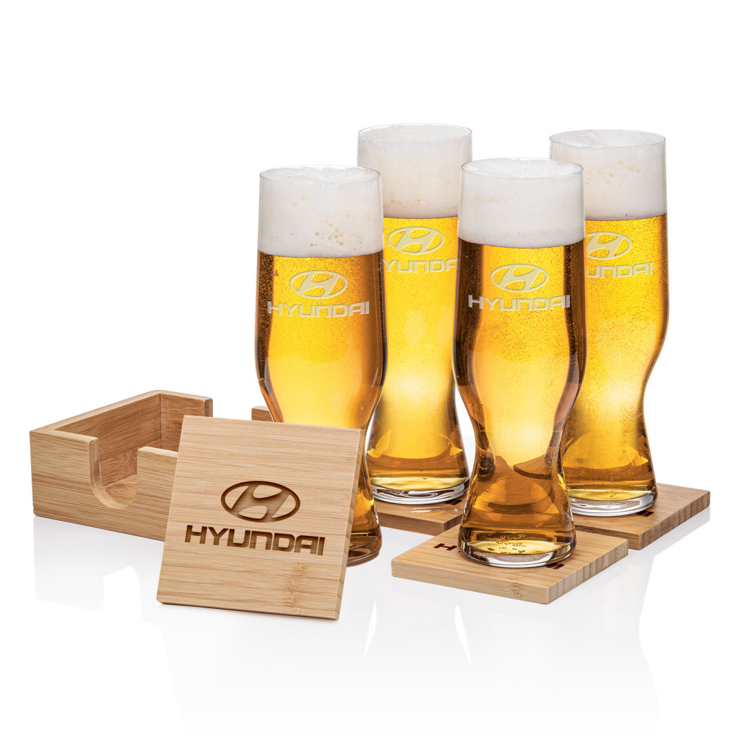 Bamboo Coaster Gift Set - Covington 2