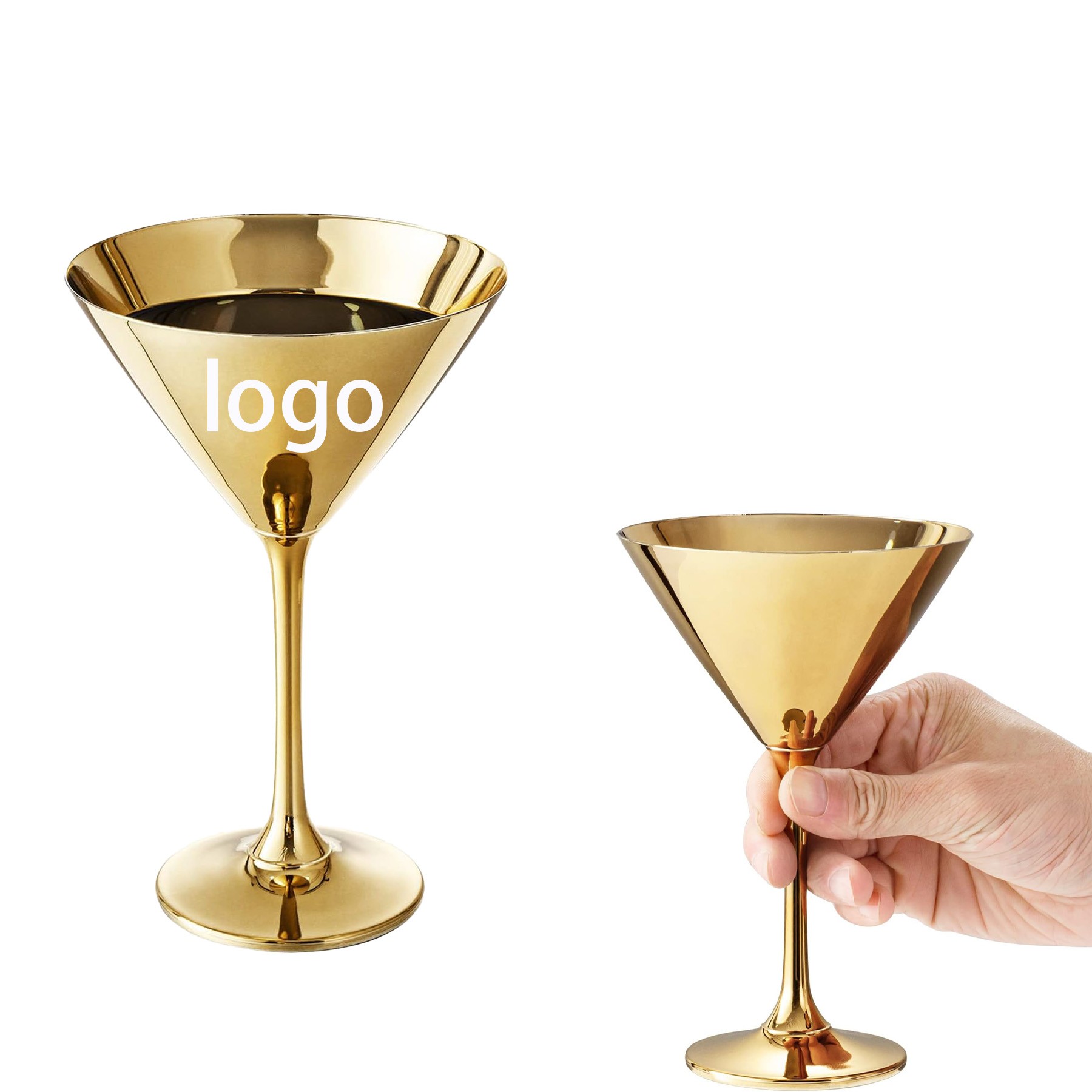 Stainless Steel Martini Glasses For Boating, Parties