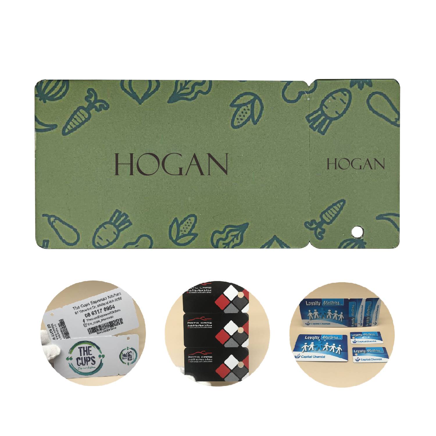Custom Barcode PVC Combo Card & 2-Up Promotional Key Tags 2