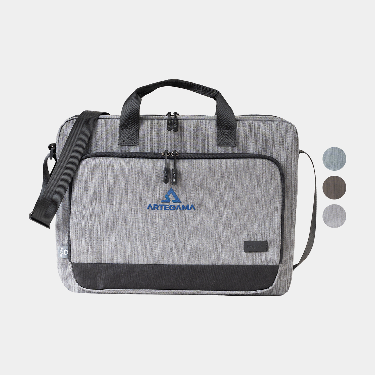 RejuVe® METRO Recycled Heather Business Executive 16" Laptop  Brief Bag 3