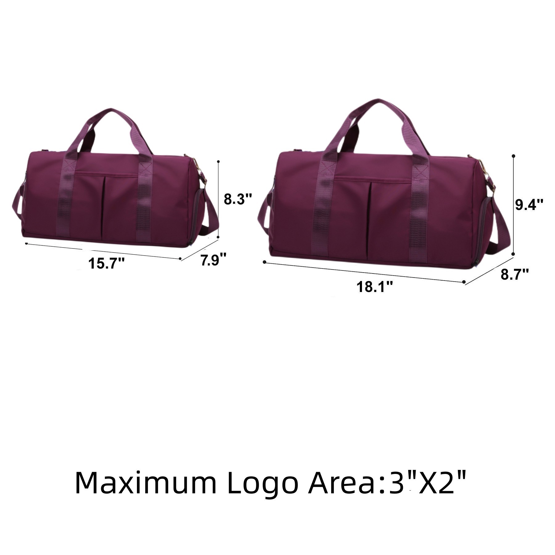 Sports Duffle Bag With Shoe Compartment 2