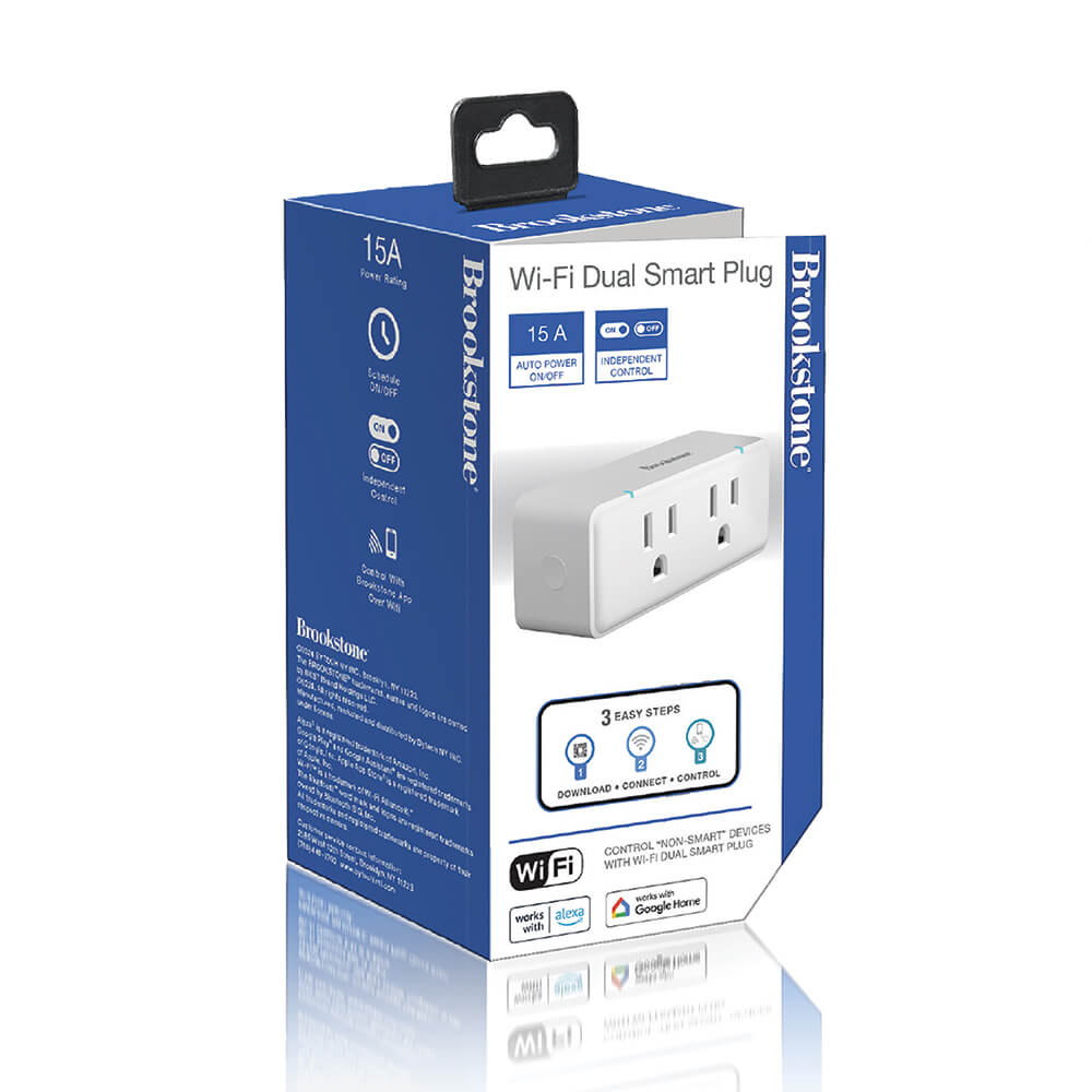 Brookstone Smart Indoor 14A Dual Outlet Plug 4