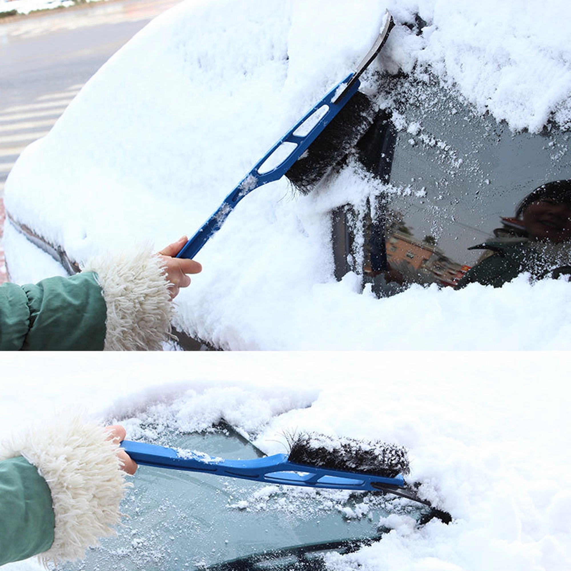 2-in-1 Ice Scraper with Snow Brush 5