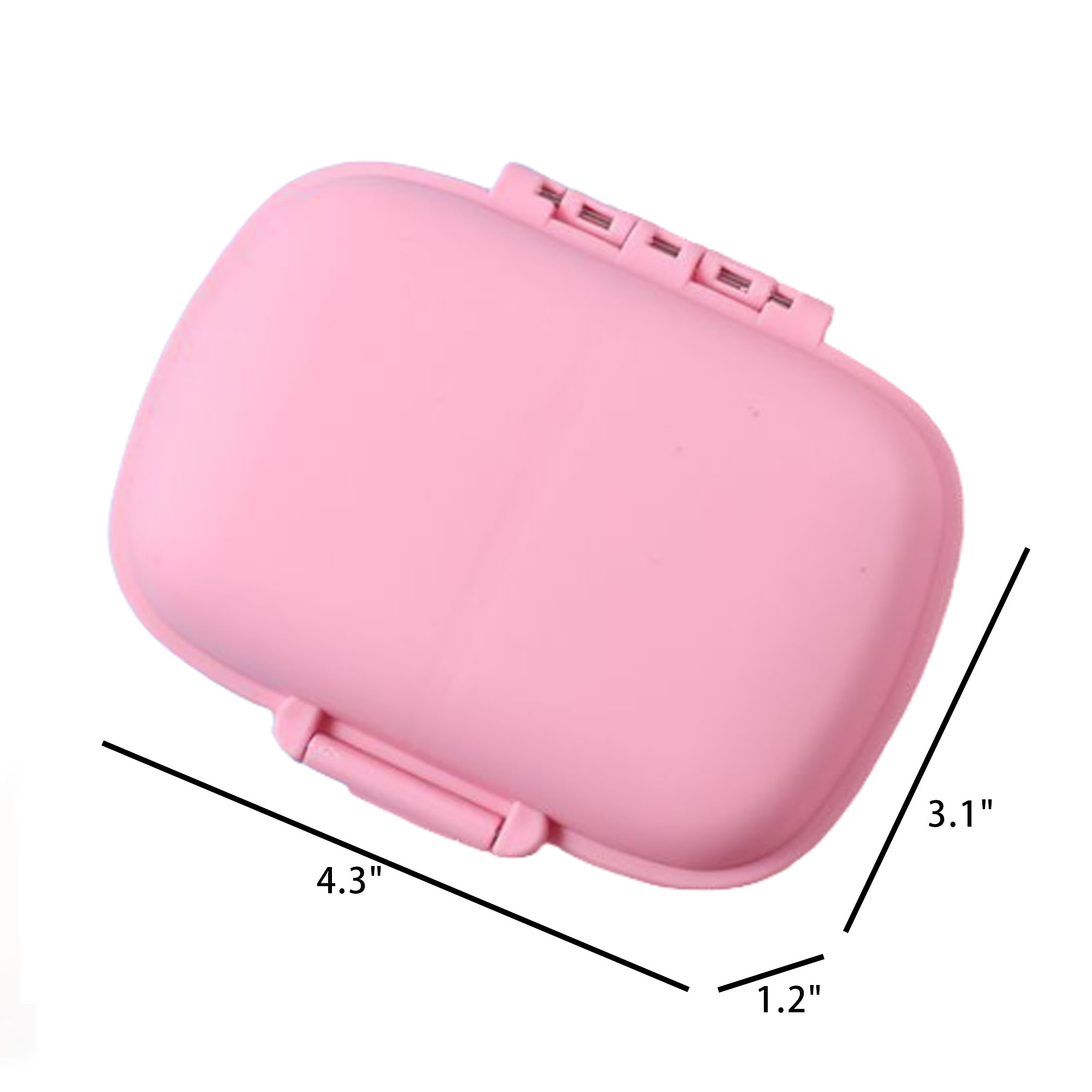 Travel Friendly Two Layer Pill Organizer Case 2