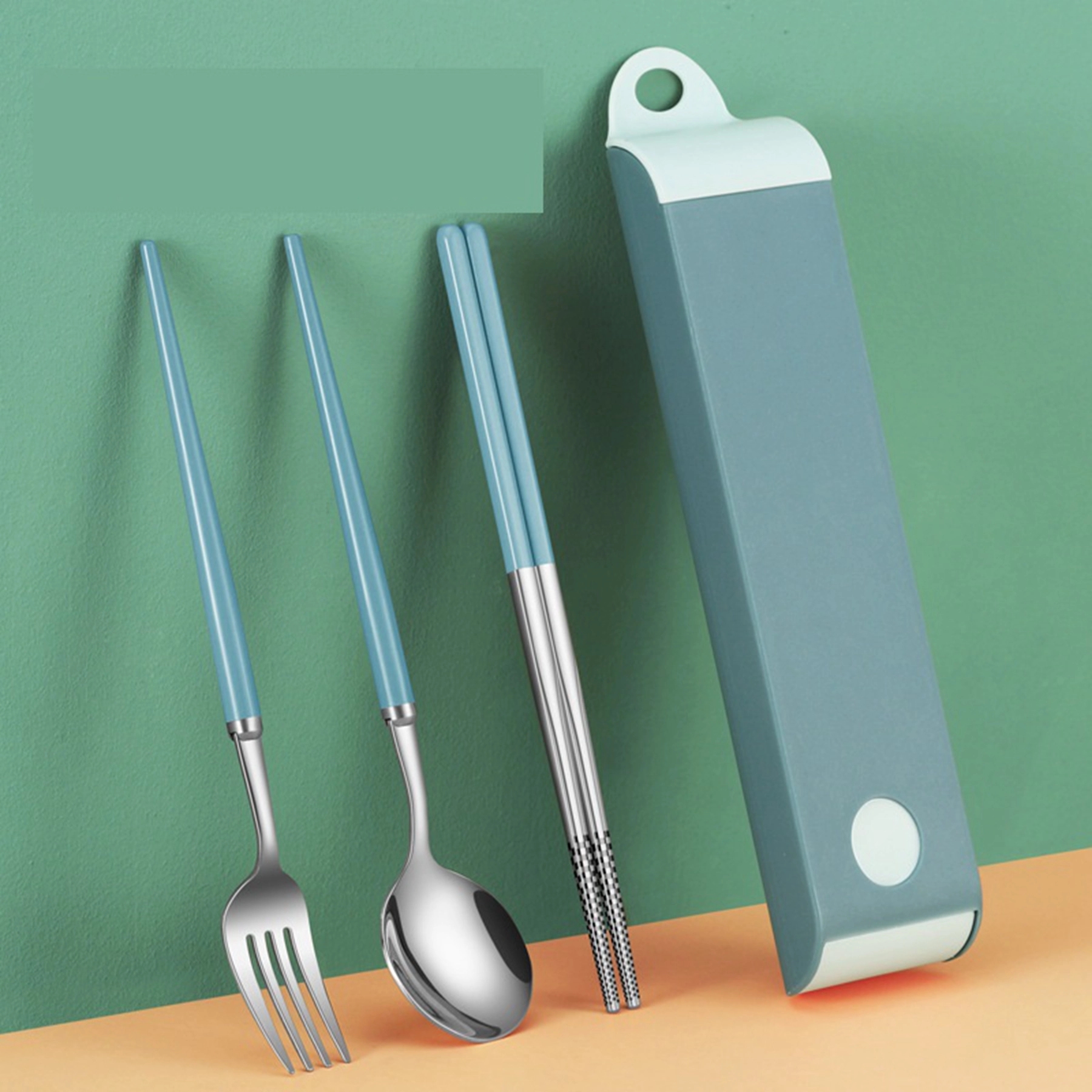 316 Stainless Steel Travel Utensils Set with Case 5