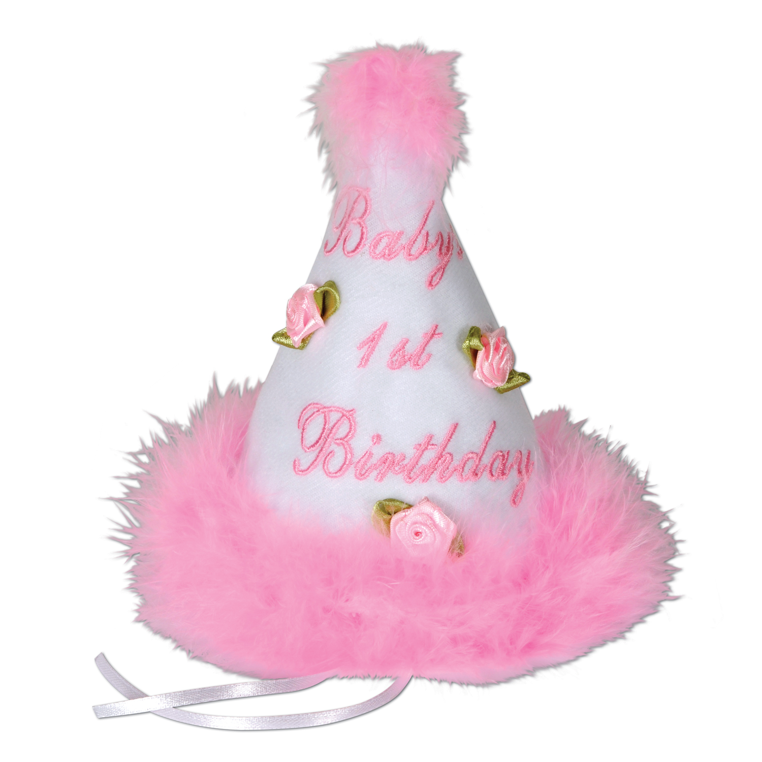 Girl 1St. Birthday Party Cone Hat