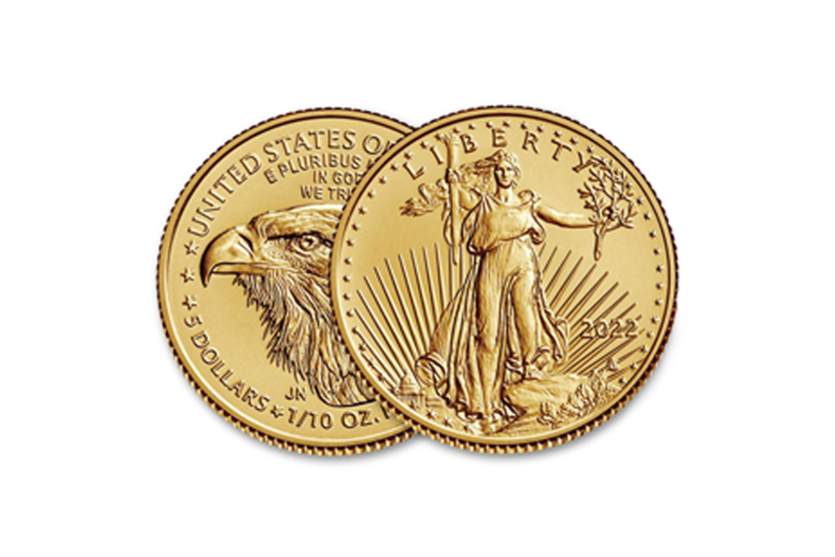 Antwerp US Treasury USA/American Eagle $5 Liberty Coin 3