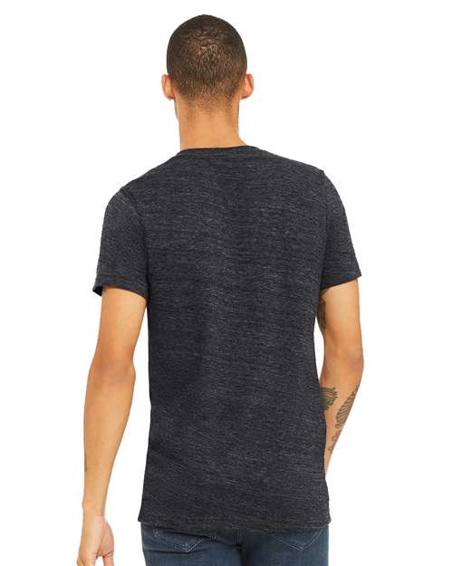 Unisex Textured Jersey V-Neck Tee - 3655 9