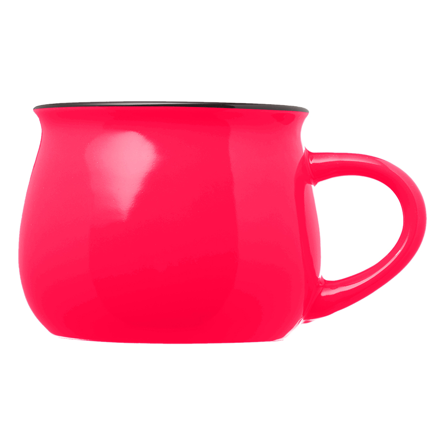 12 oz. Two-Tone Glossy Pottery Custom Coffee Mug 10