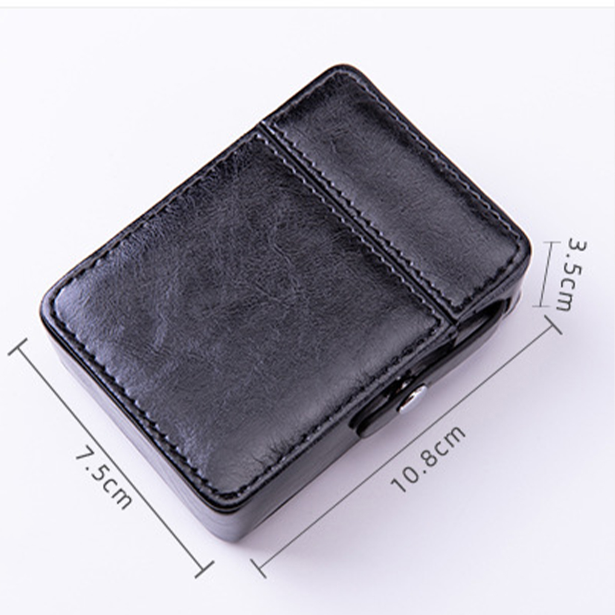 Regular Rugged Cigarette Case Vintage Crazy Horse Leather 1