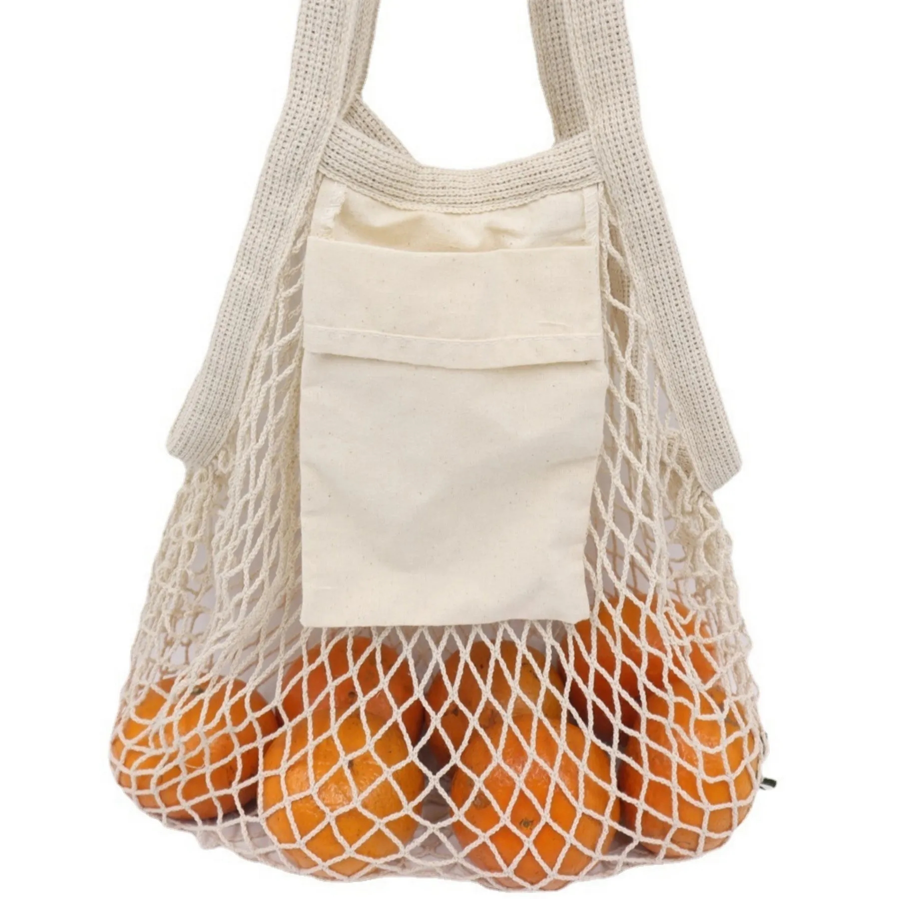 Collapsible Cotton Mesh Tote, custom tote bag with logo imprint 7