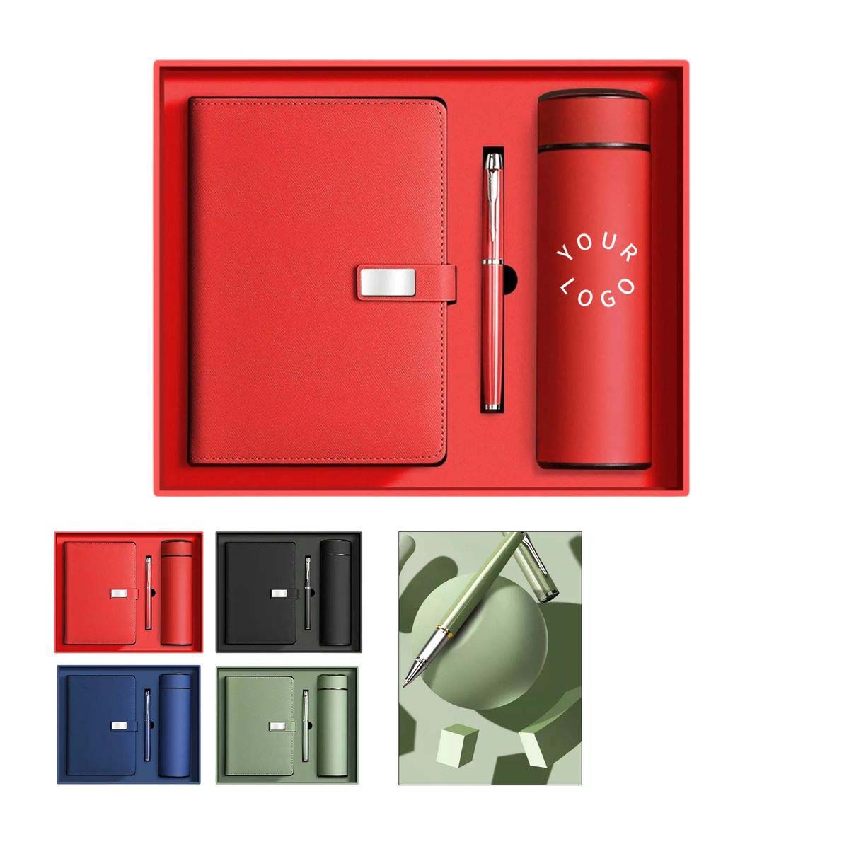 Portable 17oz Tumbler and Notebook Gift Pack 1